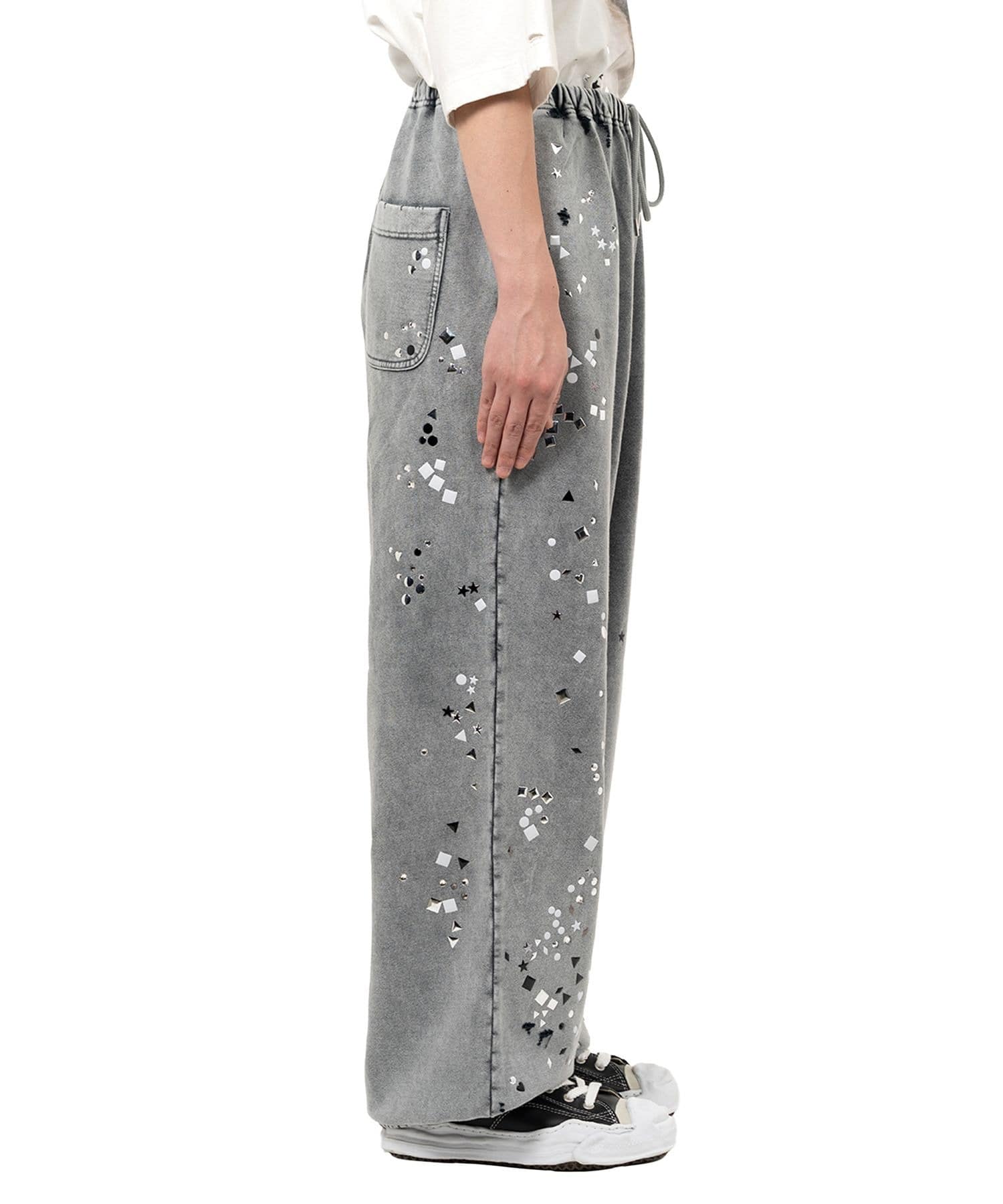 EMBELLISHED BLEACHED PANTS Maison MIHARA YASUHIRO