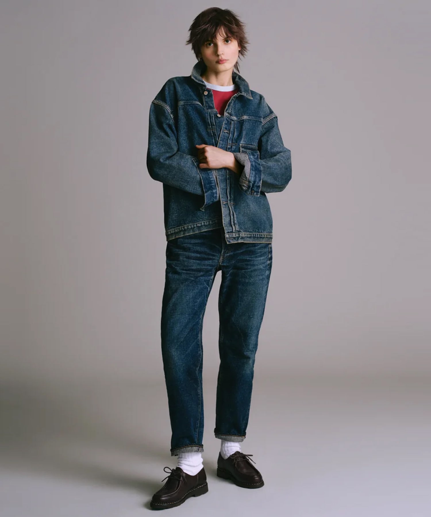 LV61ｓ TAPERD JEANS ONE-WASHED New Manual