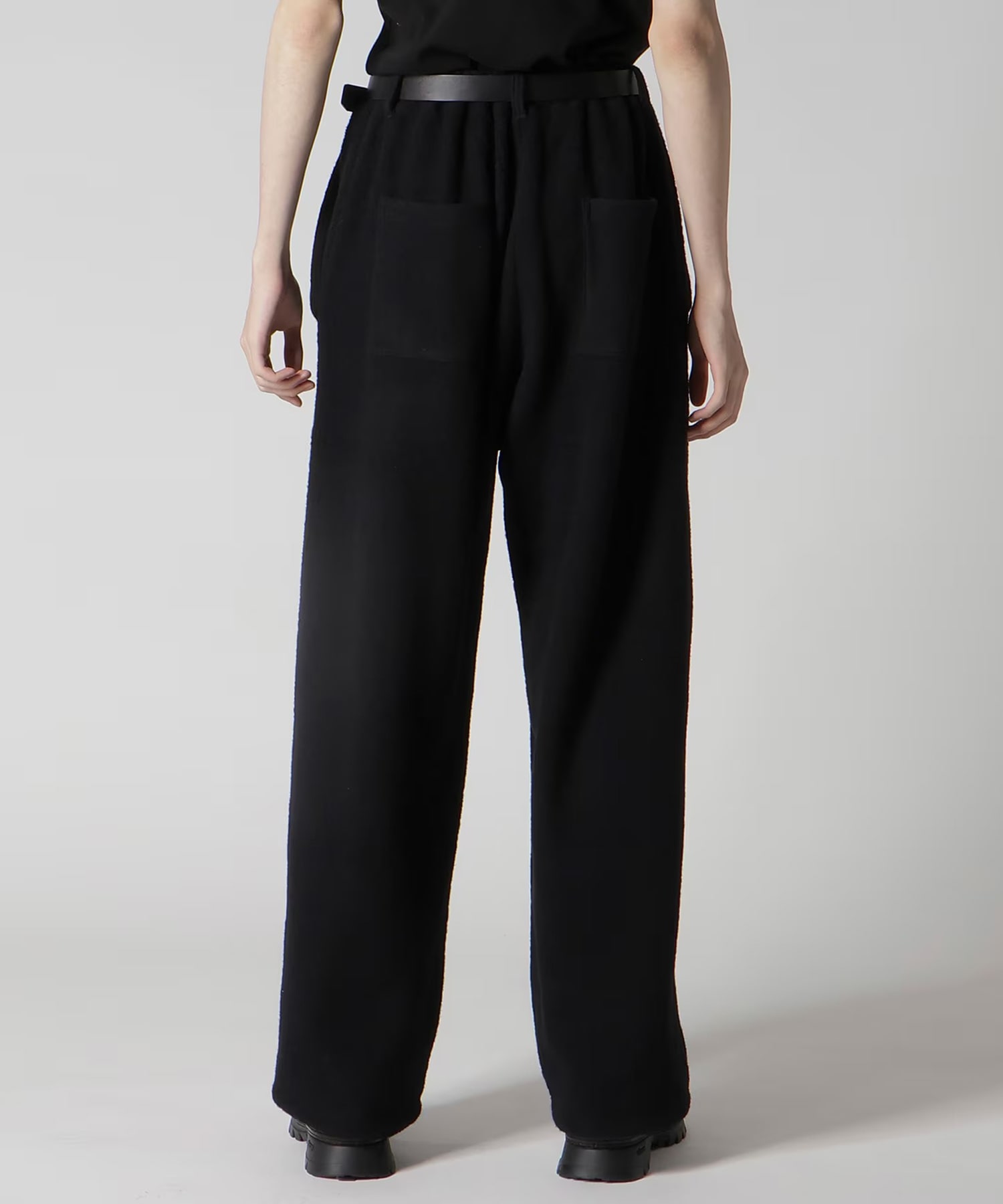 BOUCLE SINGLE JERSEY PADDED POCKET PANTS Yohji Yamamoto