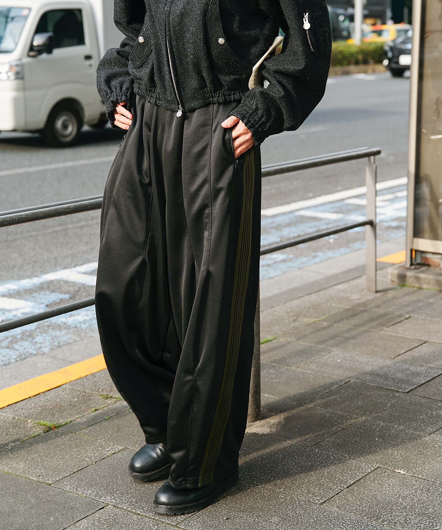 別注 H.D. Track Pant - Poly Smooth NEEDLES