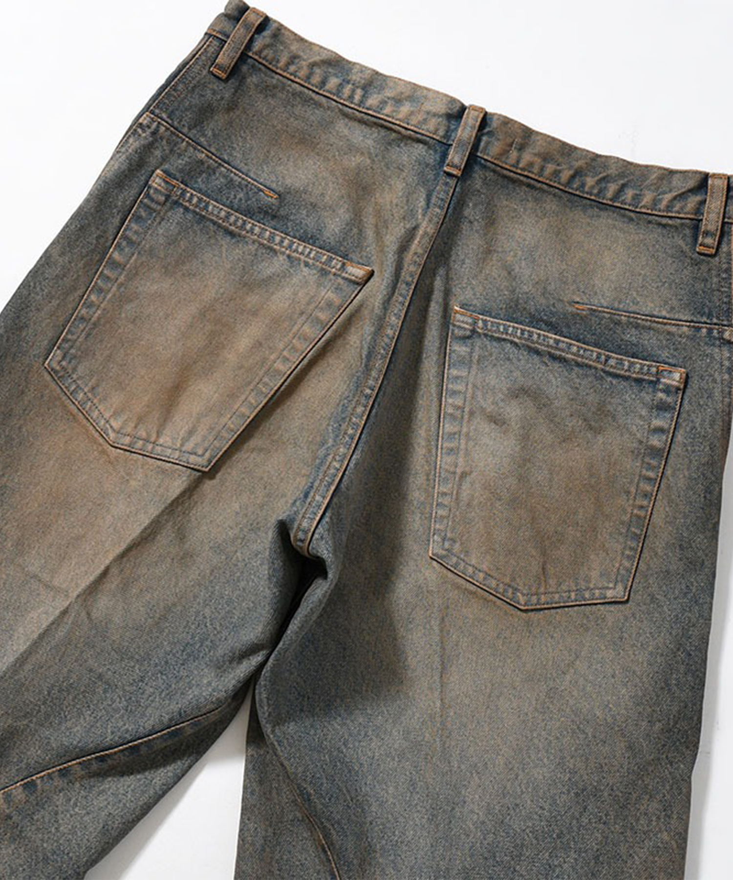 3D TWISTED WIDE LEG JEANS NVRFRGT