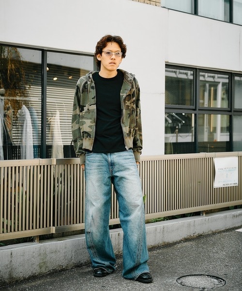 3D TWISTED WIDE LEG JEANS NVRFRGT