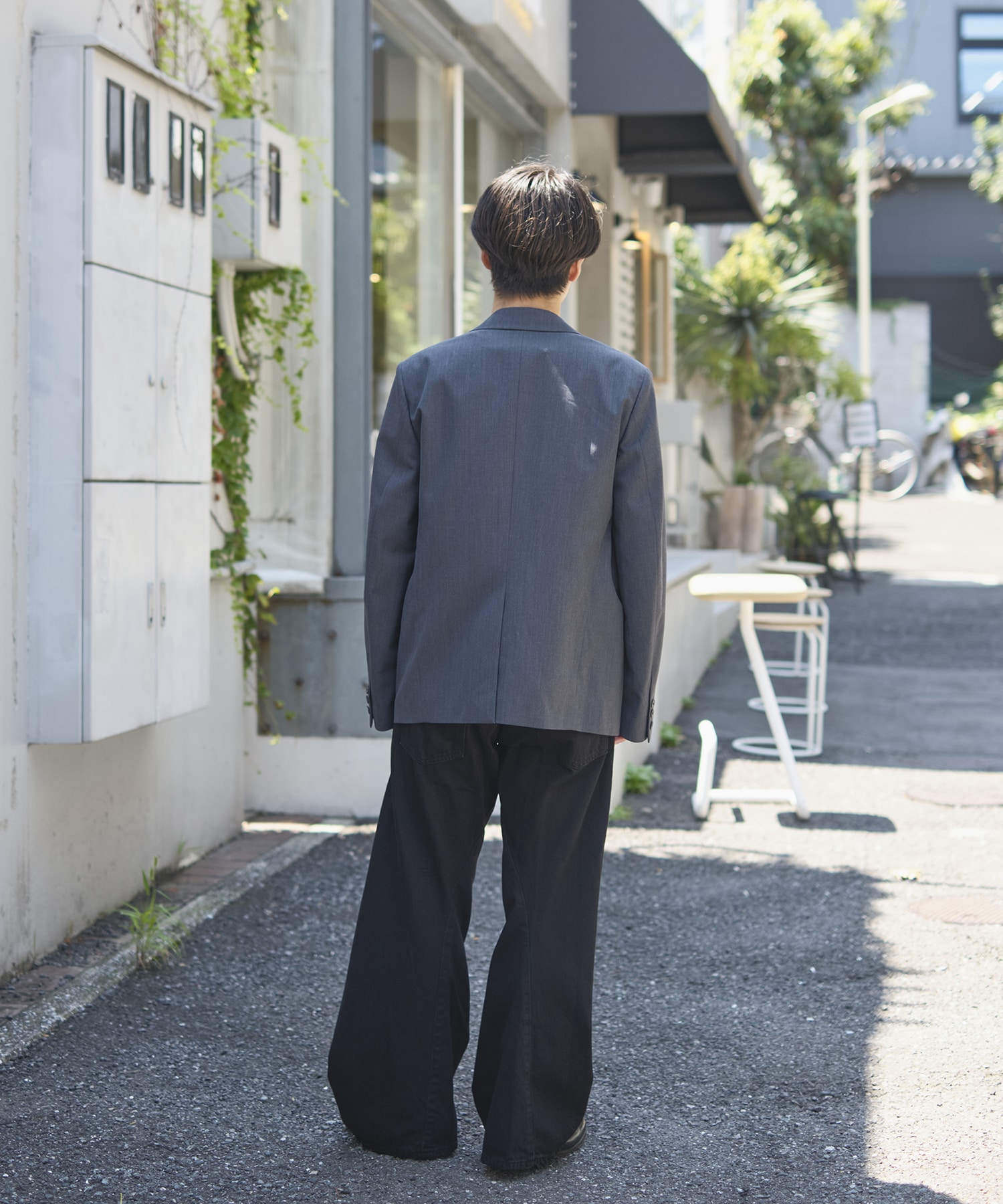 3D TWISTED WIDE LEG JEANS NVRFRGT