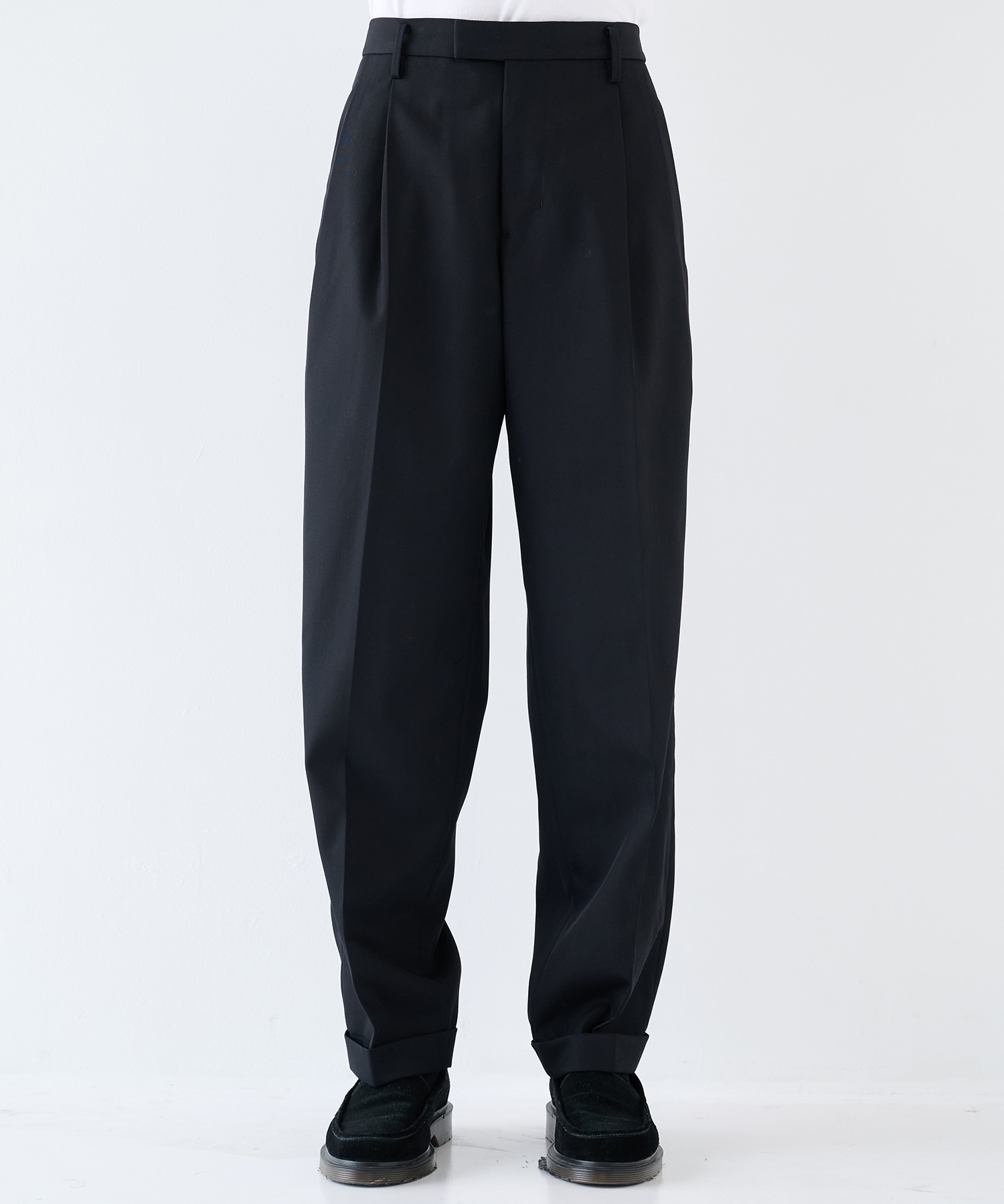 TWO TUCKS TAPERED TROUSERS IRENISA