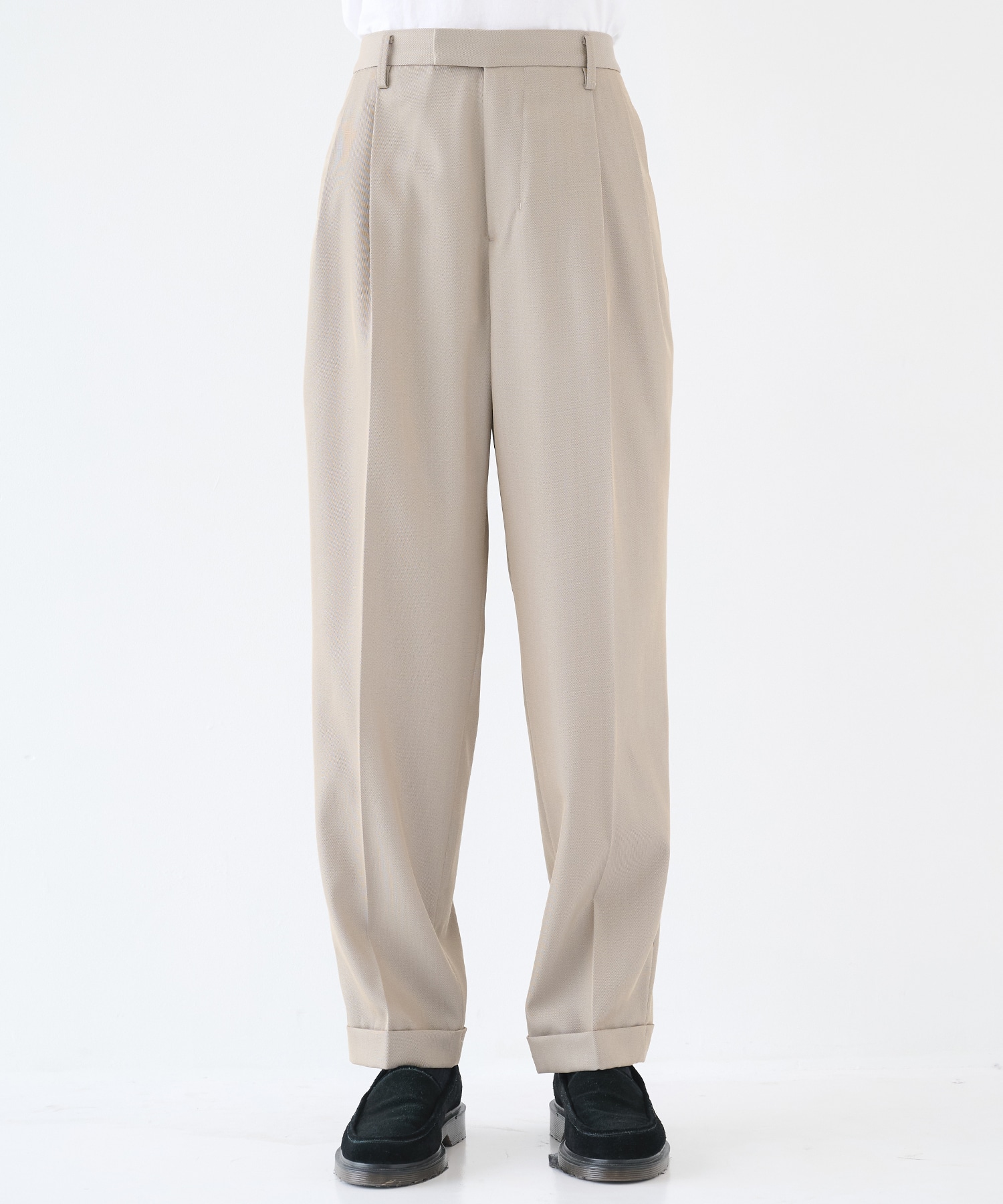 TWO TUCKS TAPERED TROUSERS IRENISA