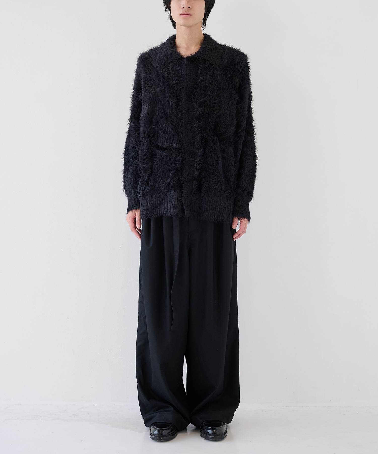 2/72強圧縮フラノ　ワイドパンツ SHAREEF