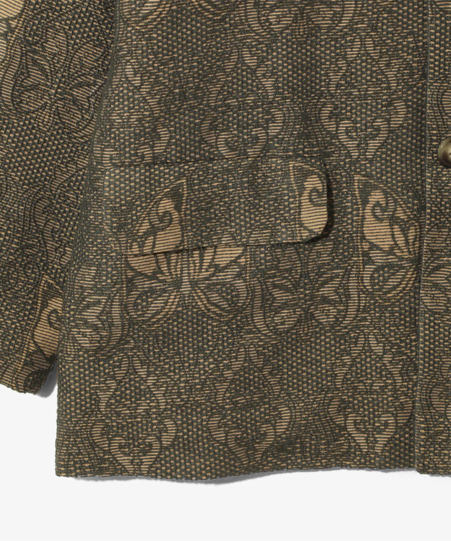 Stand Collar Jacket - Papillon Jacquard NEEDLES