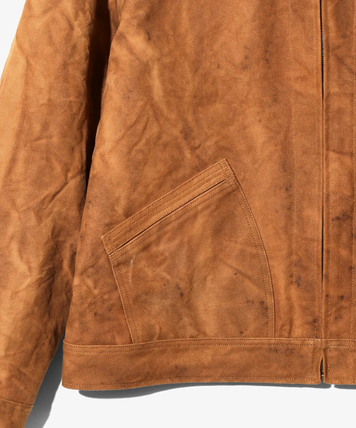 Zipped Work Jacket - Duck Canvas / Kakishibu Dye NEEDLES
