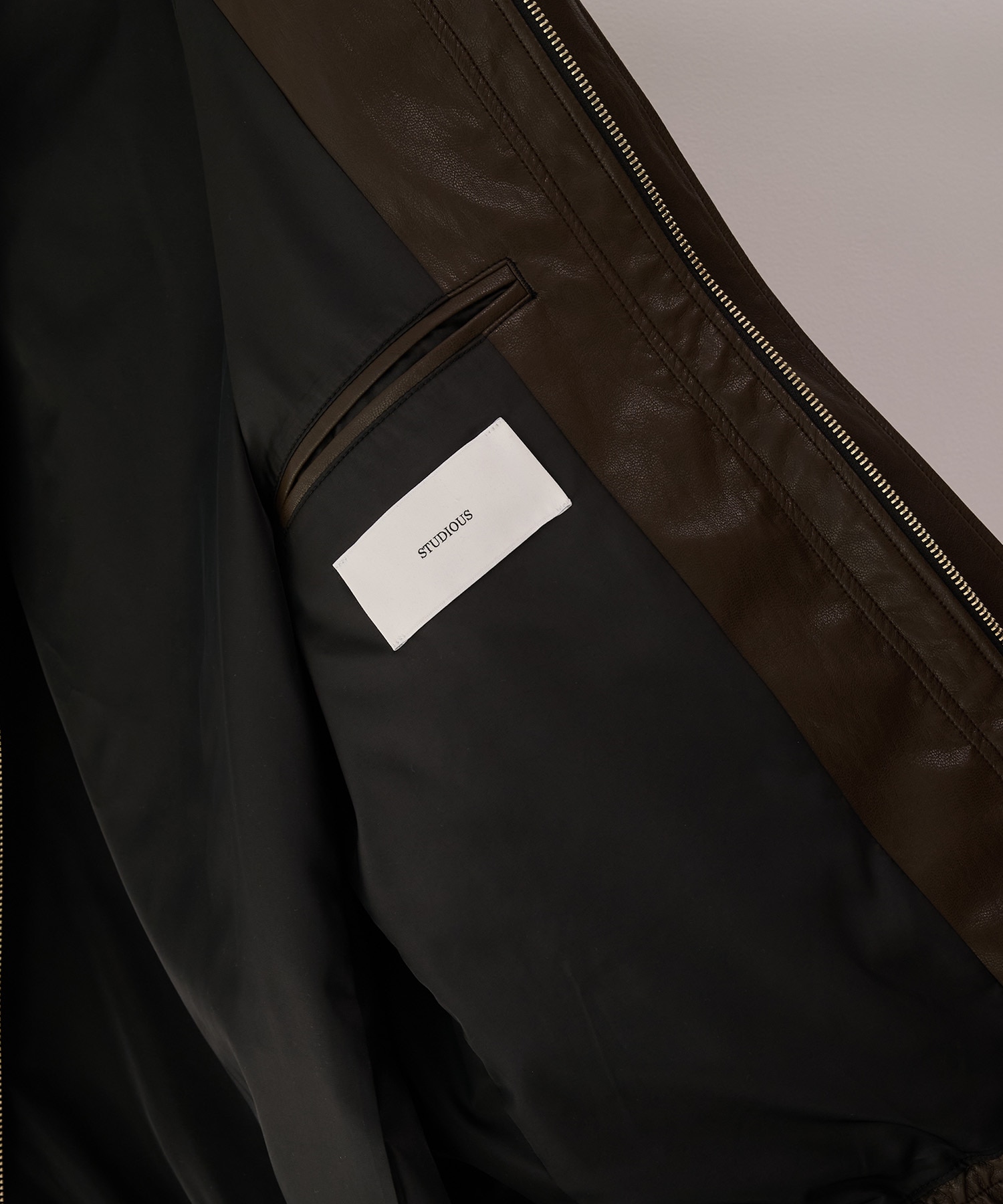 MODERN LEATHER BLOUSON STUDIOUS