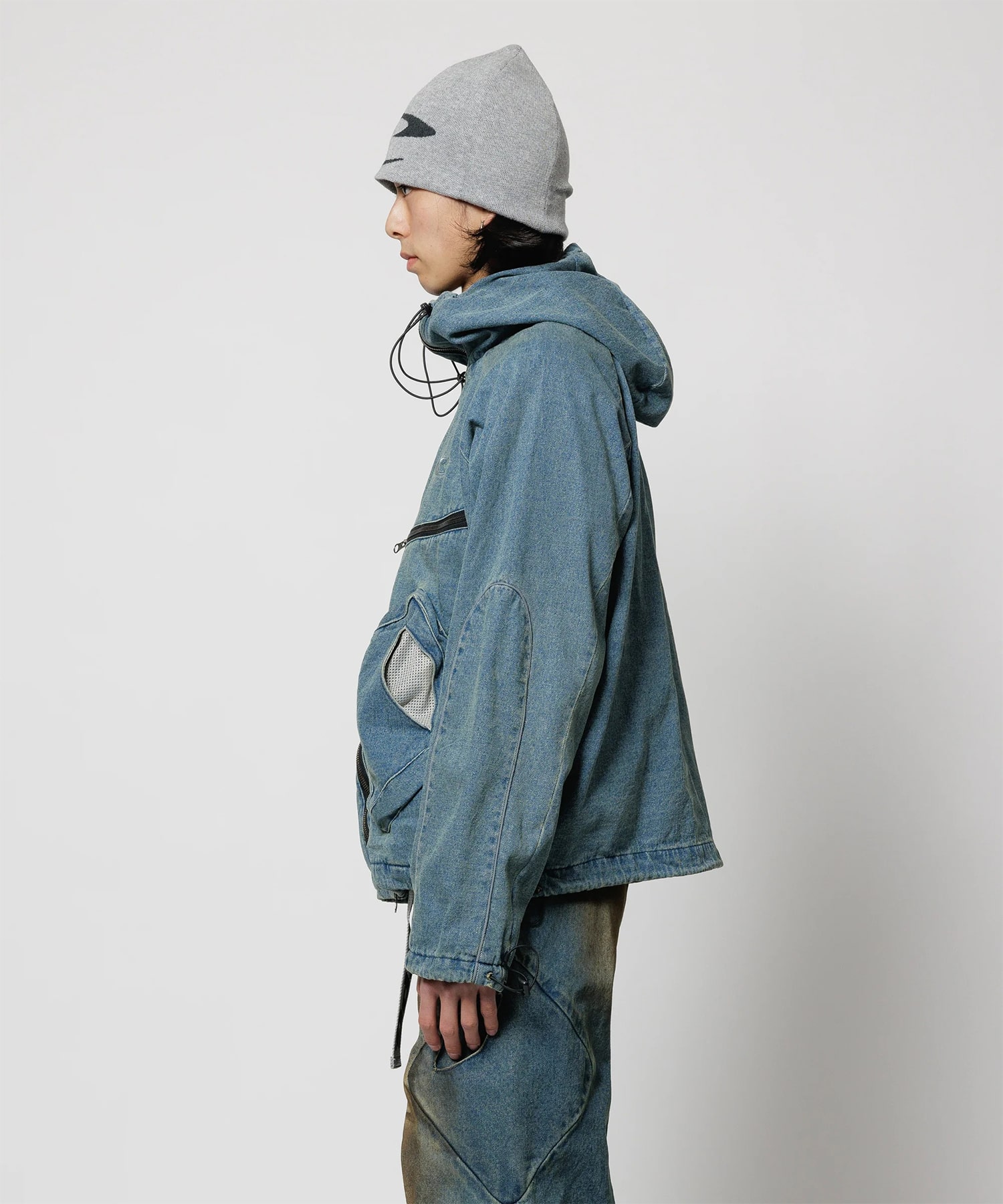 CPG RHOMBUS POCKET FADE DENIM JACKET CPG