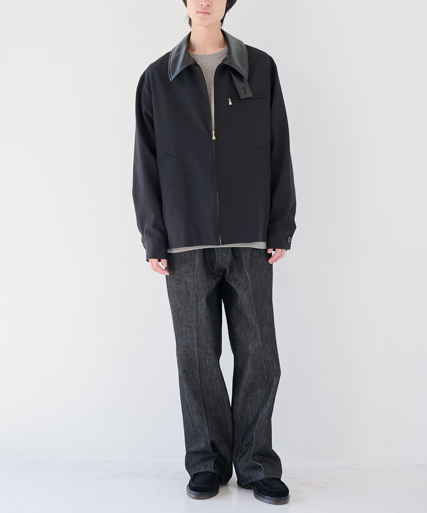 別注 Leather Color Zip Blouson CULLNI