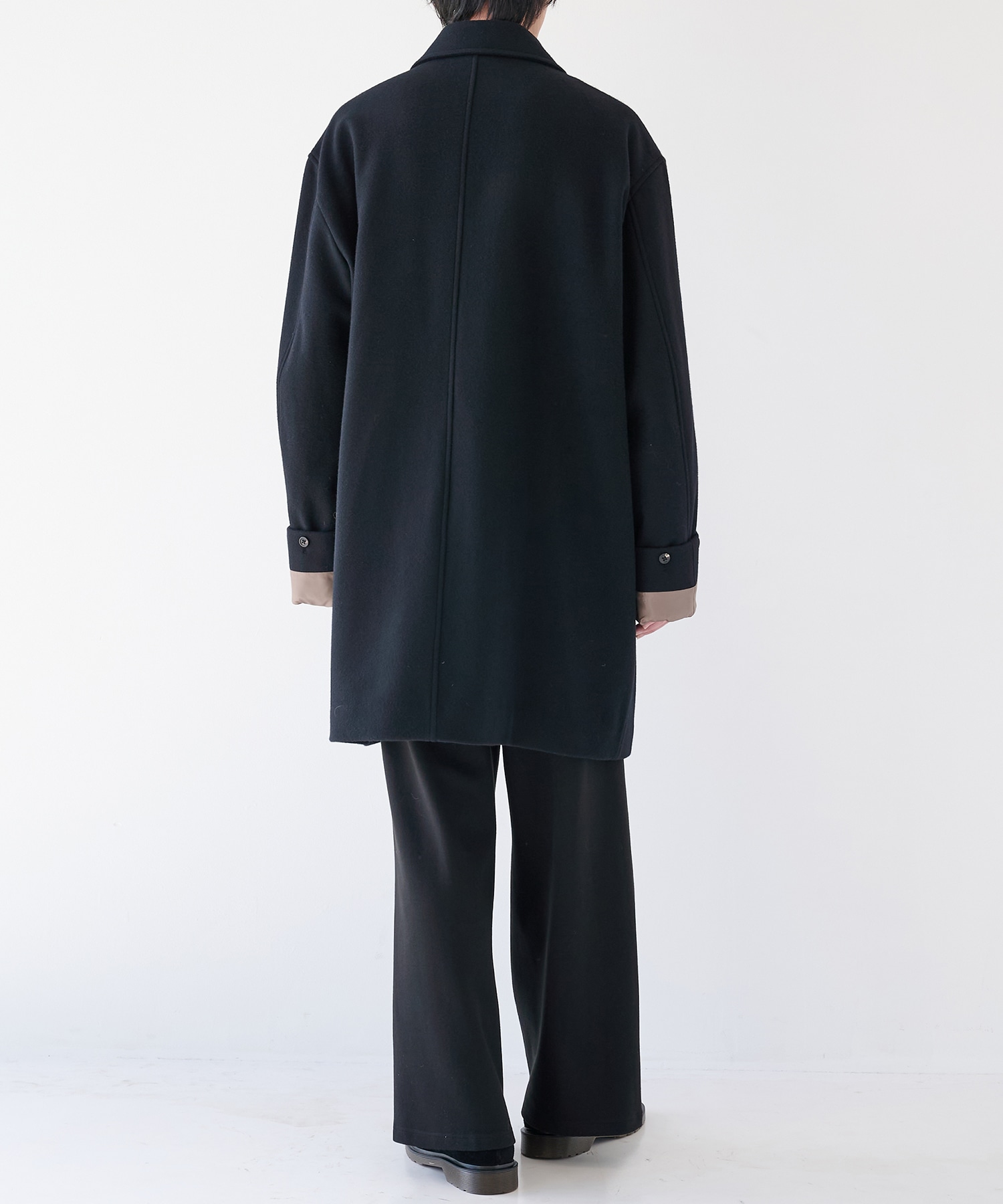 ステンカラーロングスリーブコート SASAKI SATORU