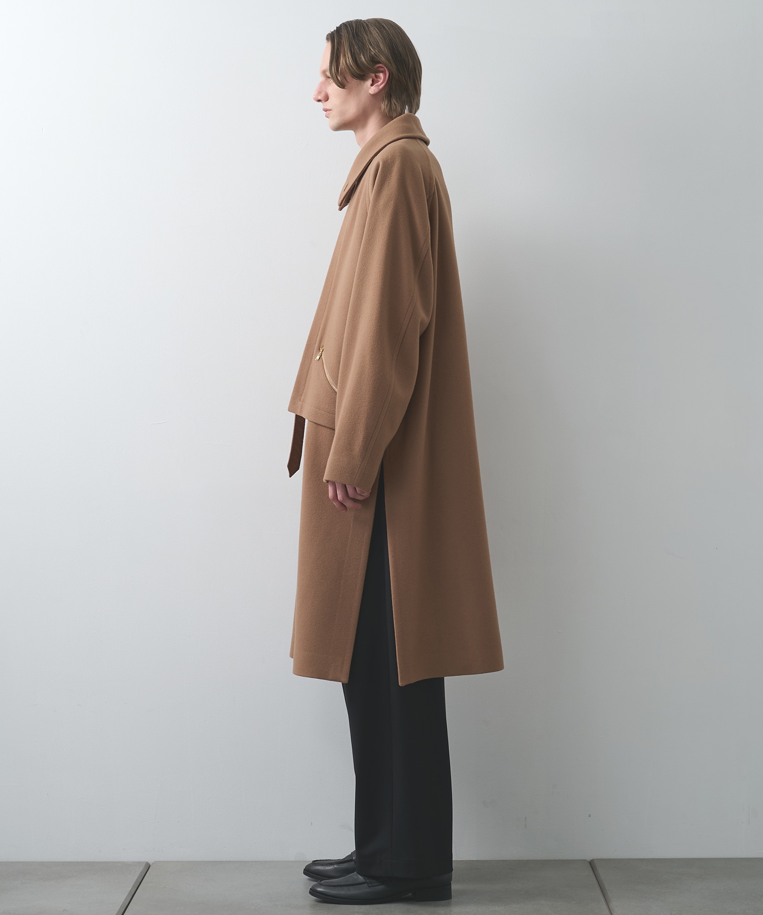 別注 Soutien Collar Tie Locken coat CULLNI