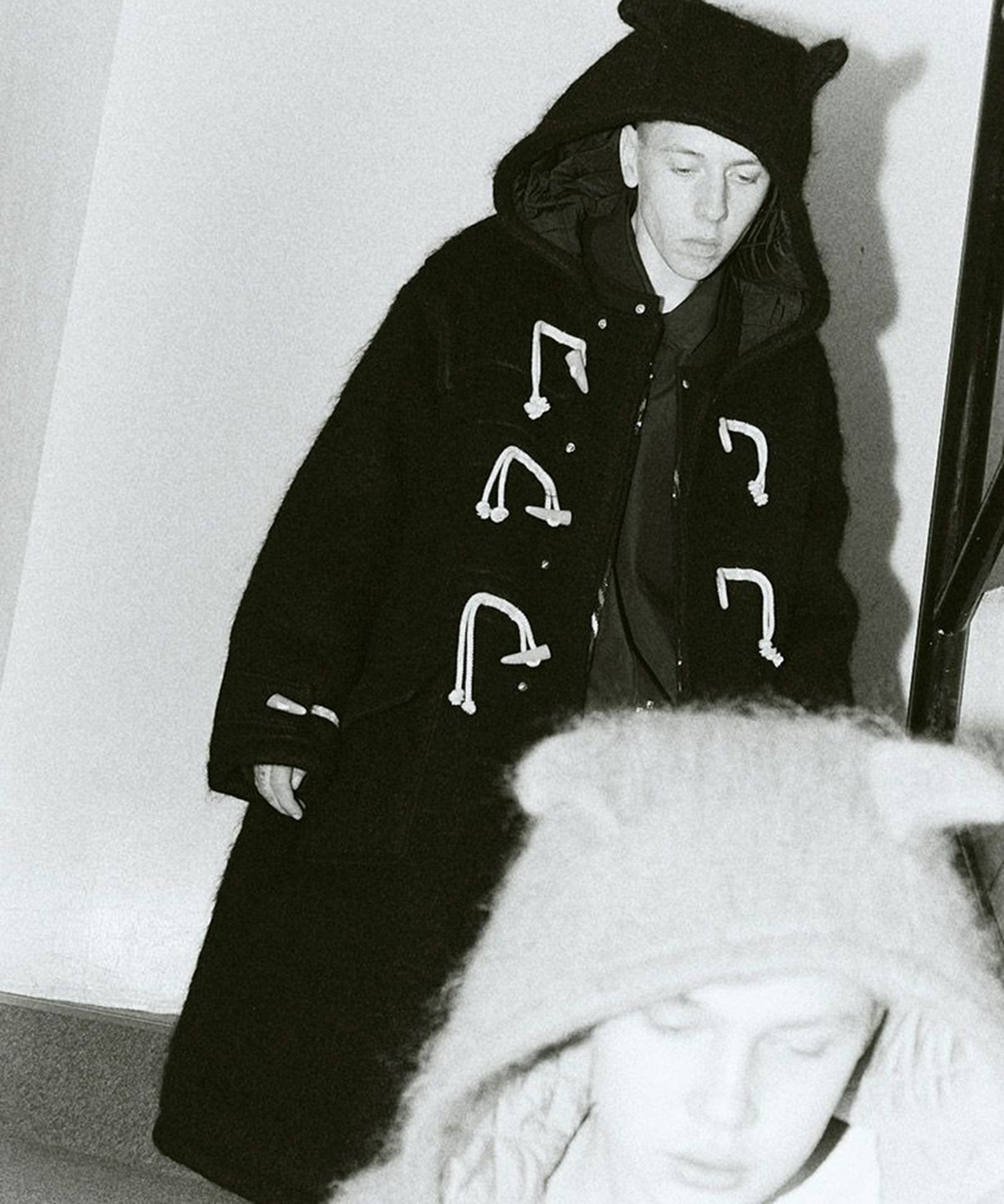 DEVILS EAR HOODIE SHAGGY DUFFLECOAT DISCOVERED