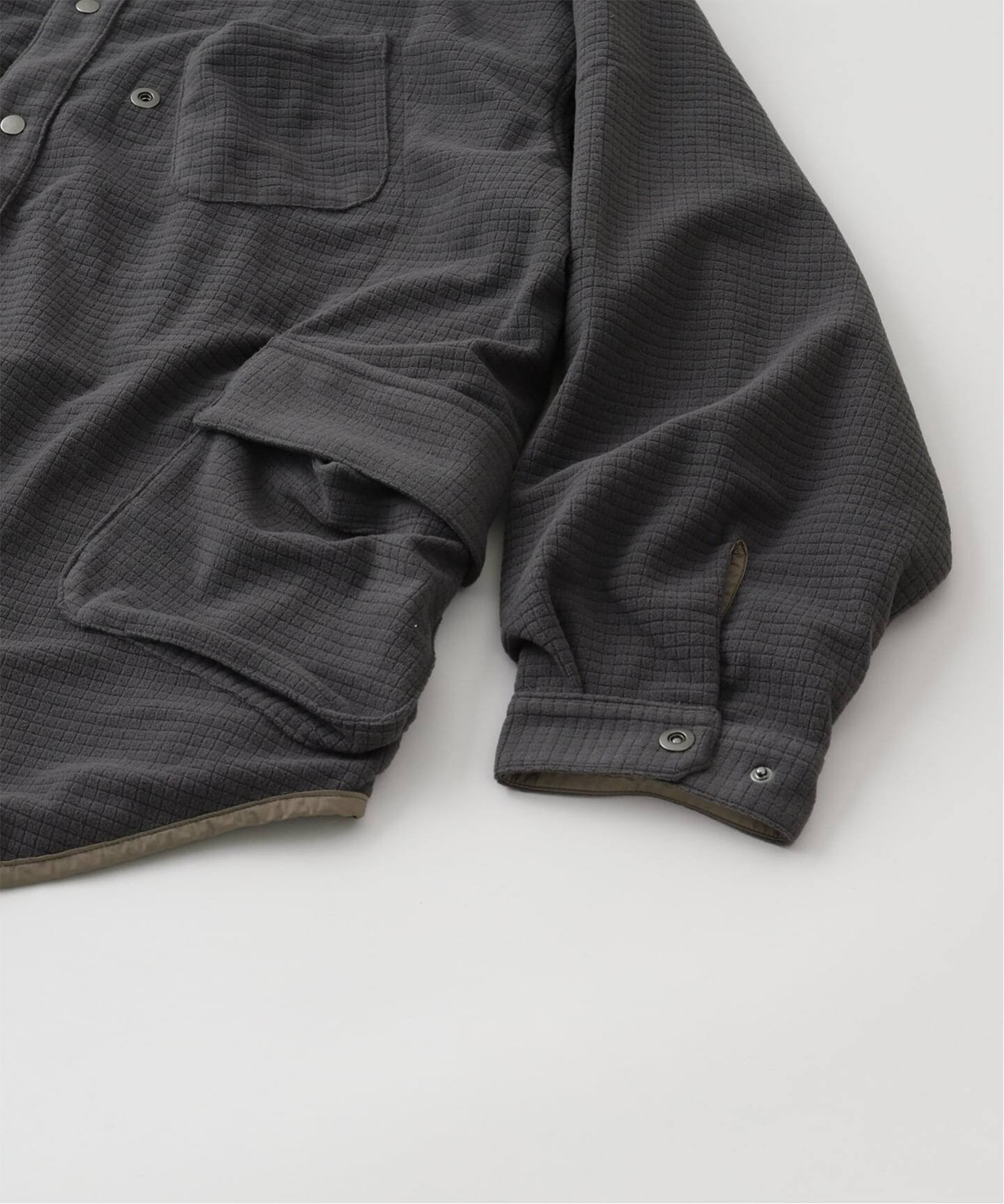 THE REVERSIBLE BLOCK-FLEECE SHIRT JACKET POLIQUANT