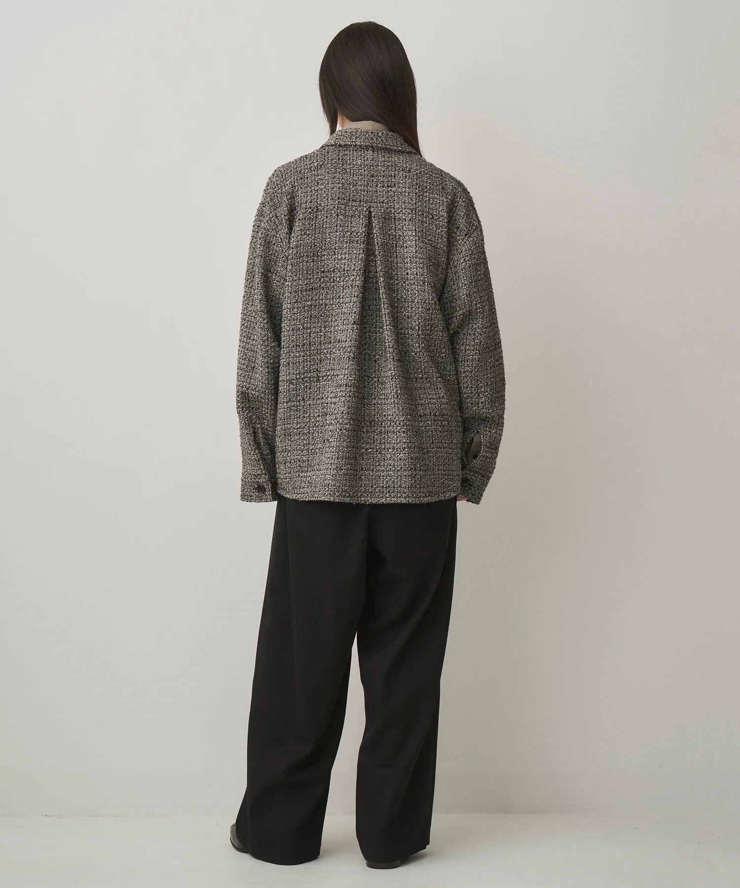 FANCY TWEED SHIRT JACKET JUHA