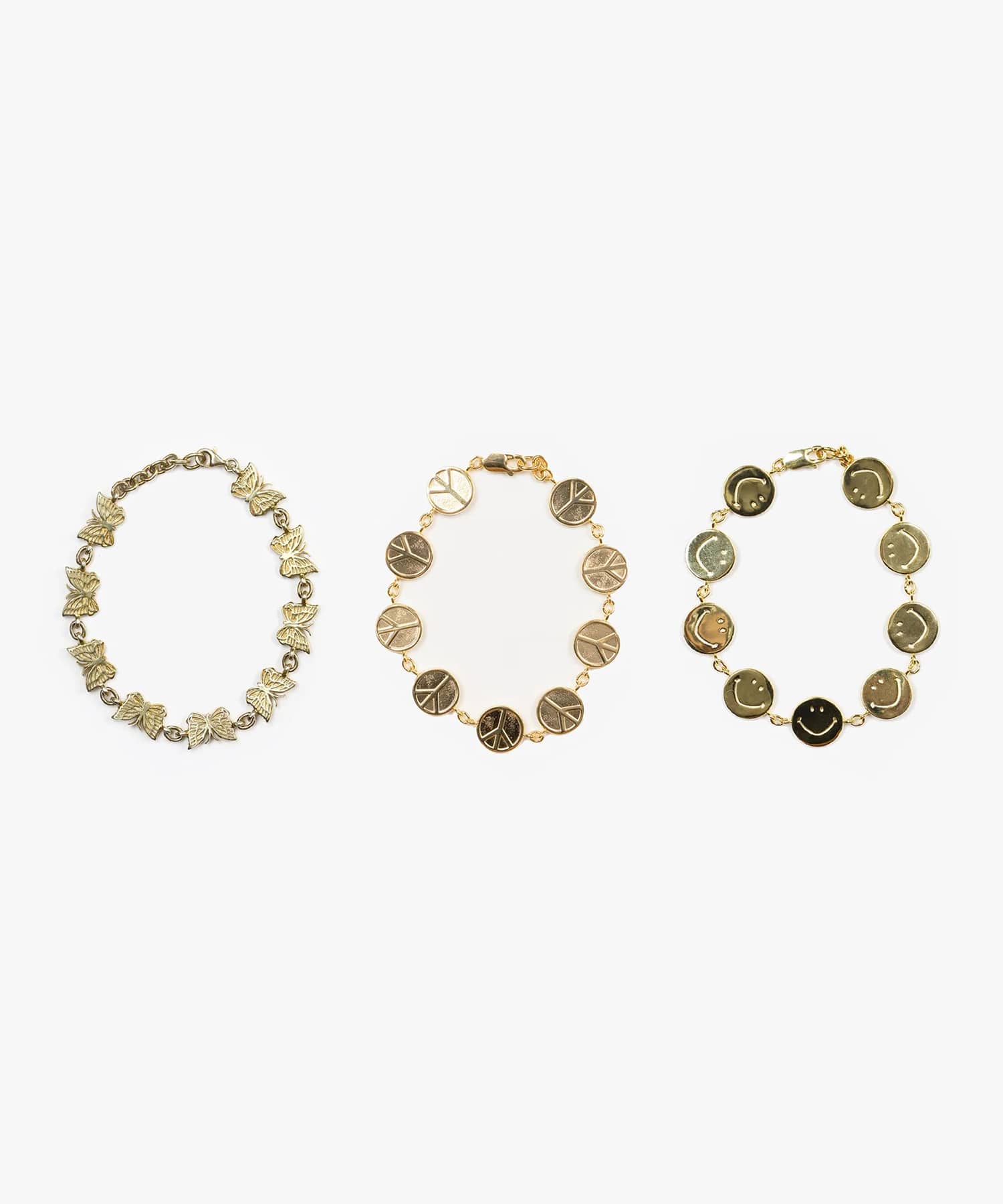 Bracelet - Gold Plate - Smile NEEDLES