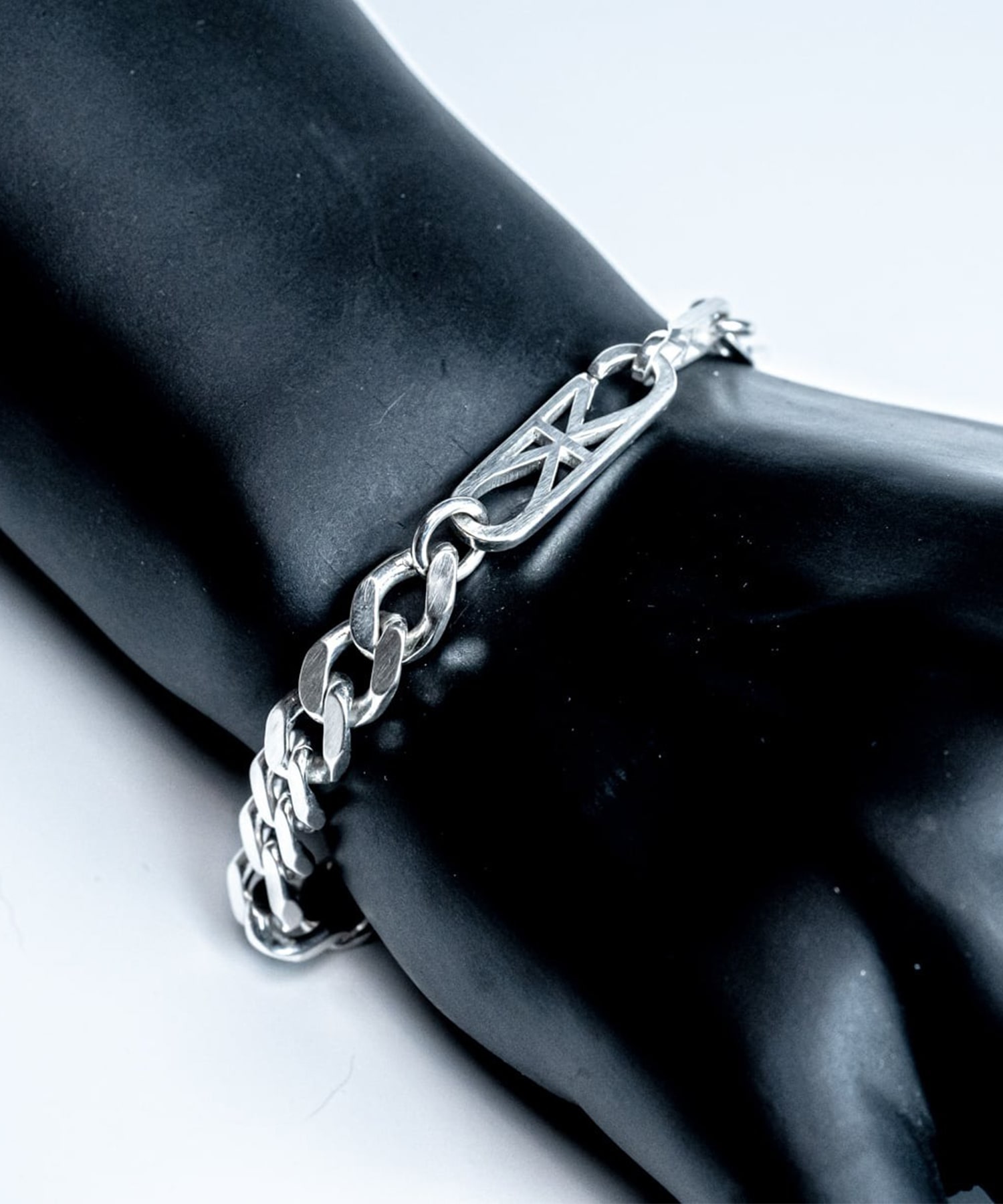 BN-043 Mebiusu Gourmette(グルメット) bracelet WAKAN SILVER SMITH