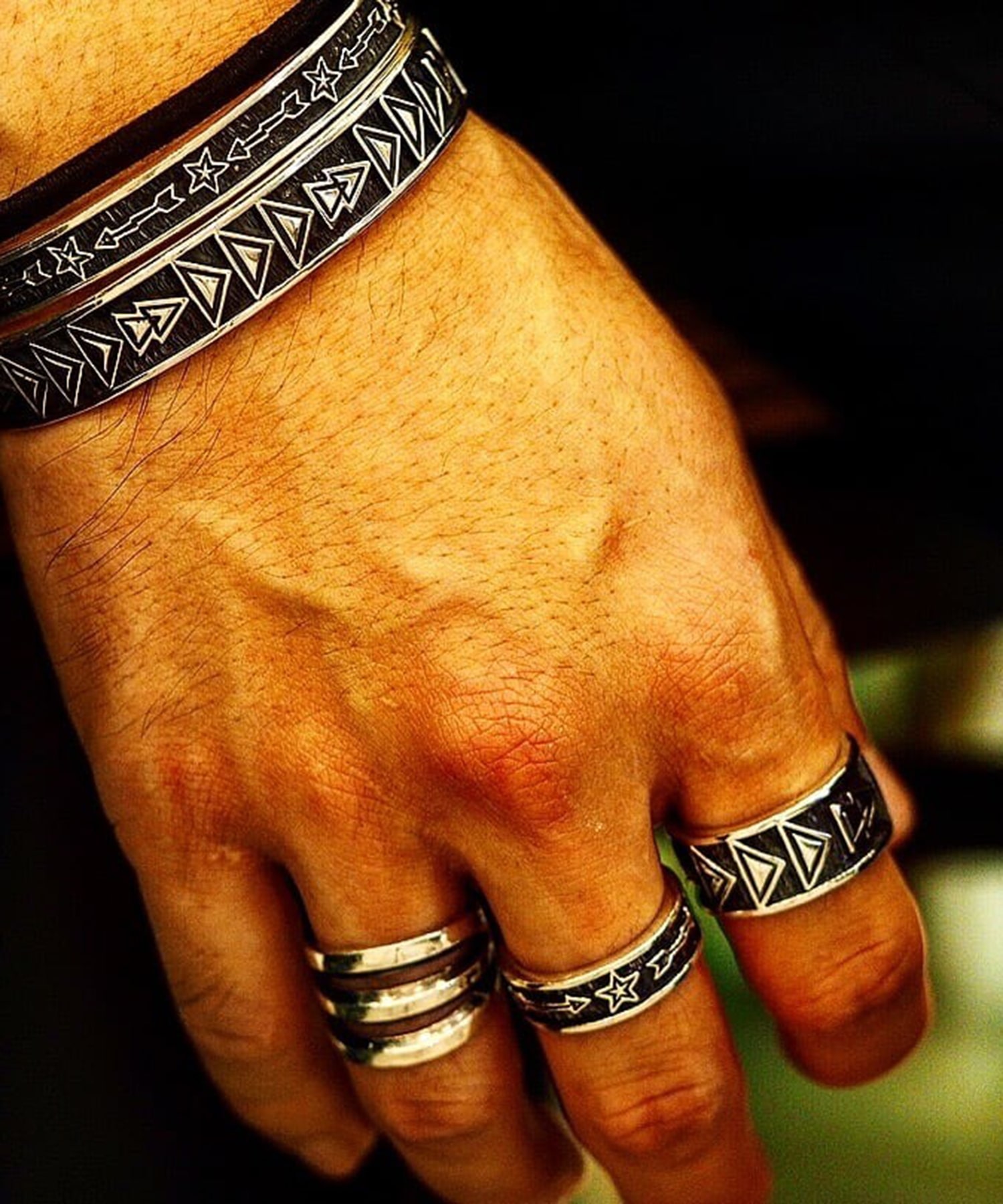 R-20 スター&アロー　アップリケリング WAKAN SILVER SMITH