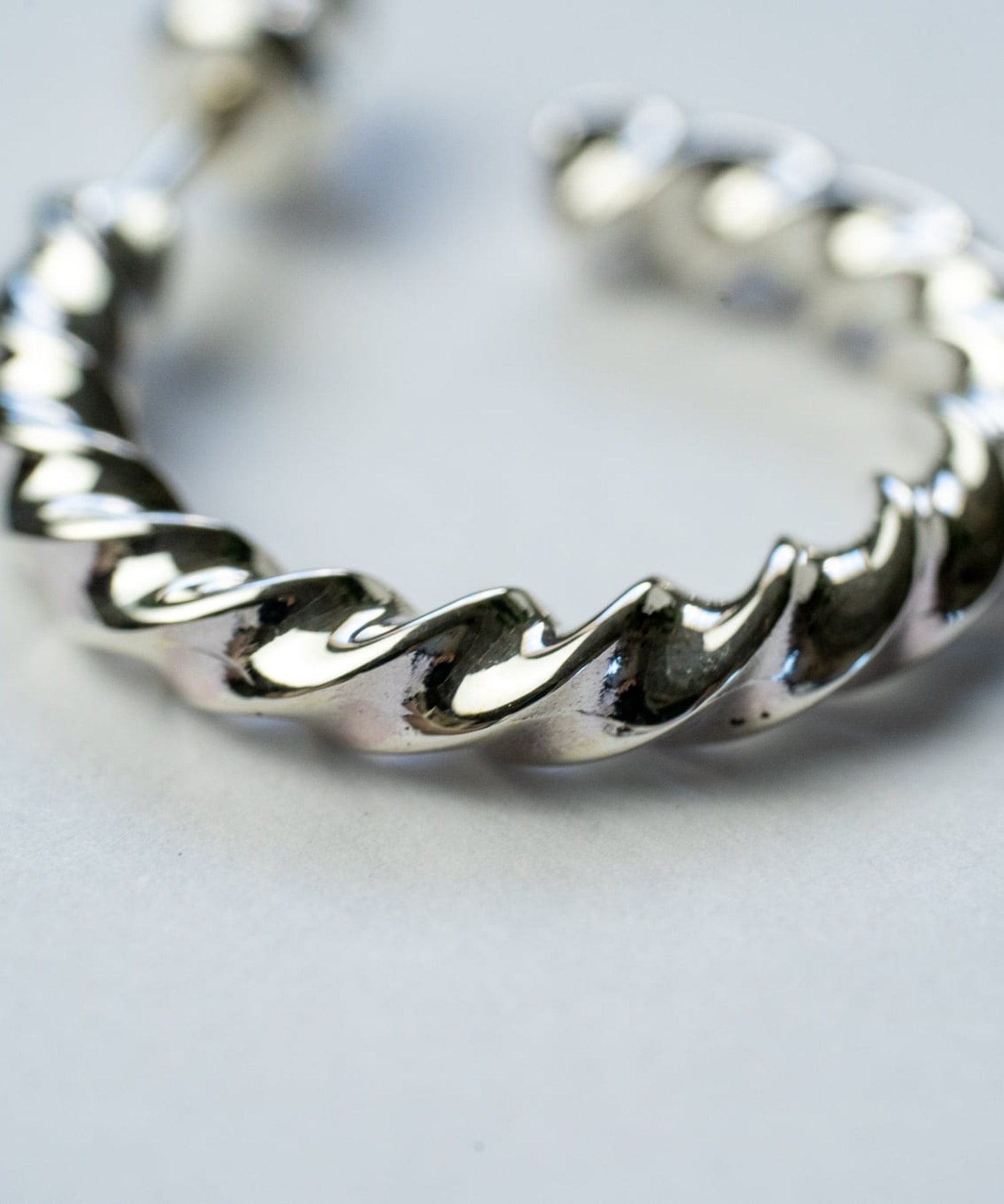 PI-007 　Twist earring　(Large) WAKAN SILVER SMITH