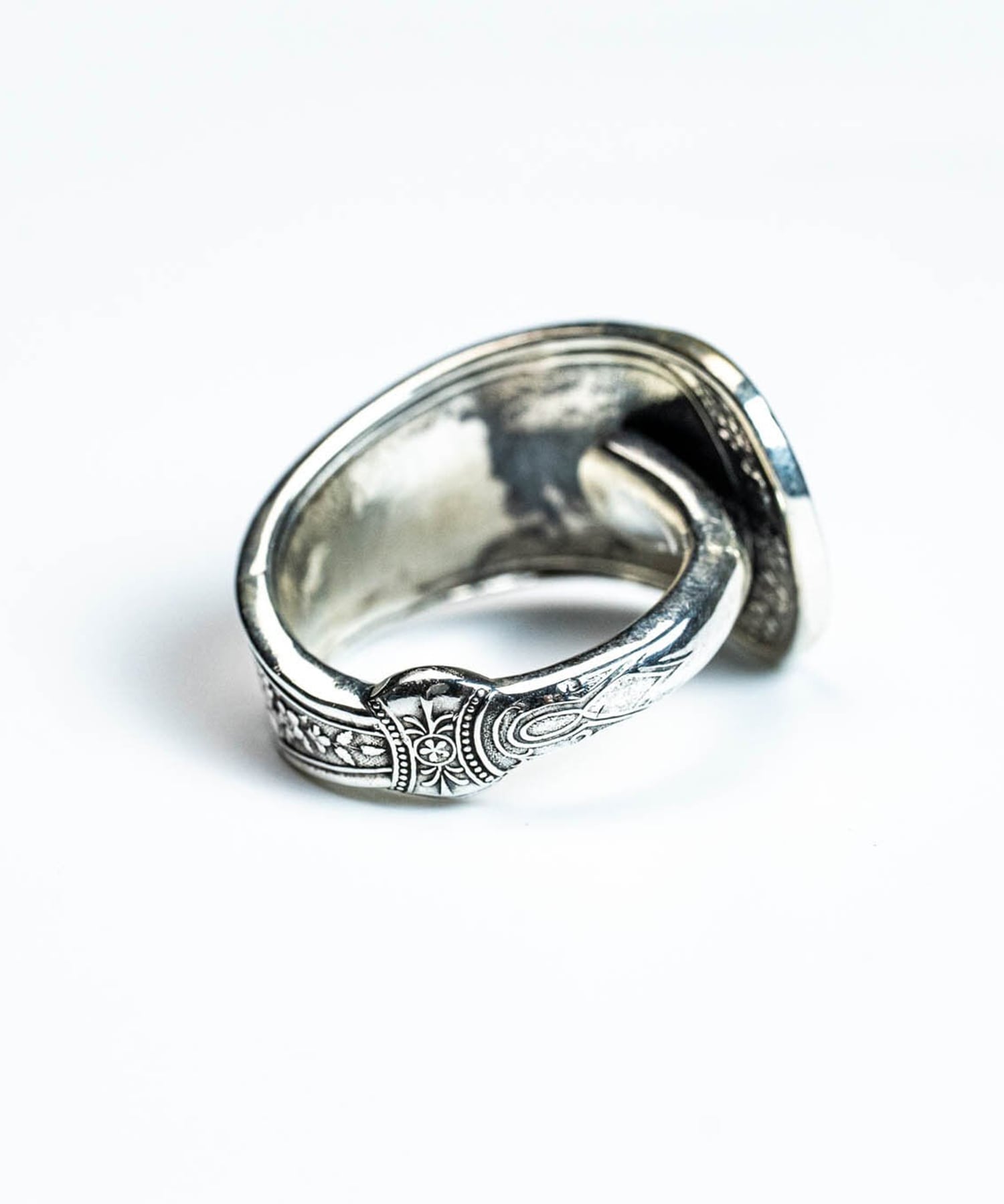 R-052 Cutlery Butter Knife Ring　(燻し仕上げ) WAKAN SILVER SMITH