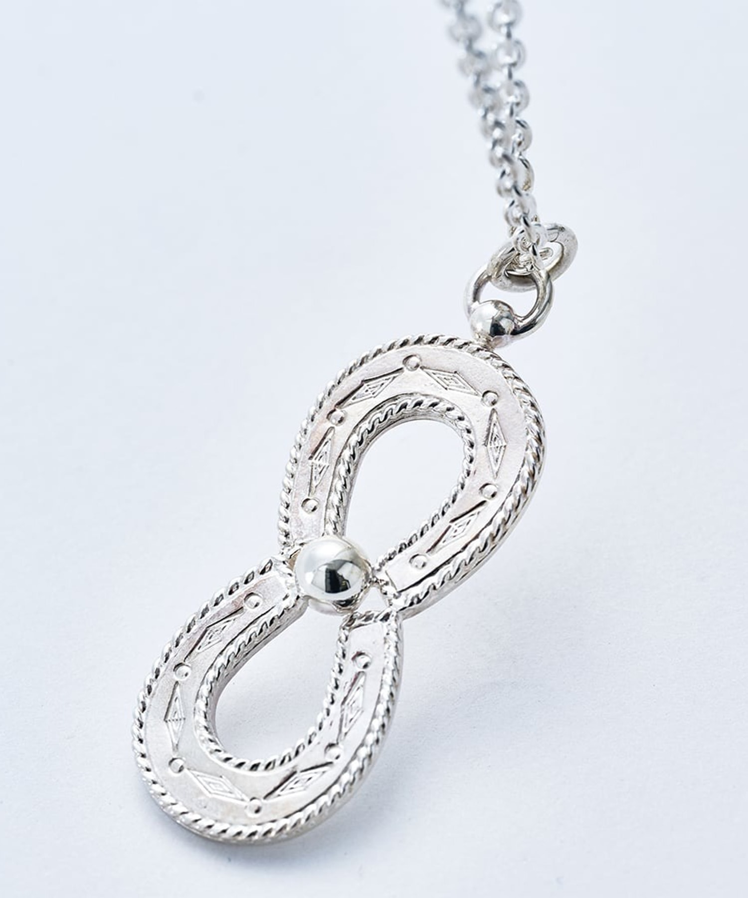 C-046 Spirit Horseshoe necklace (double) (70cm) WAKAN SILVER SMITH