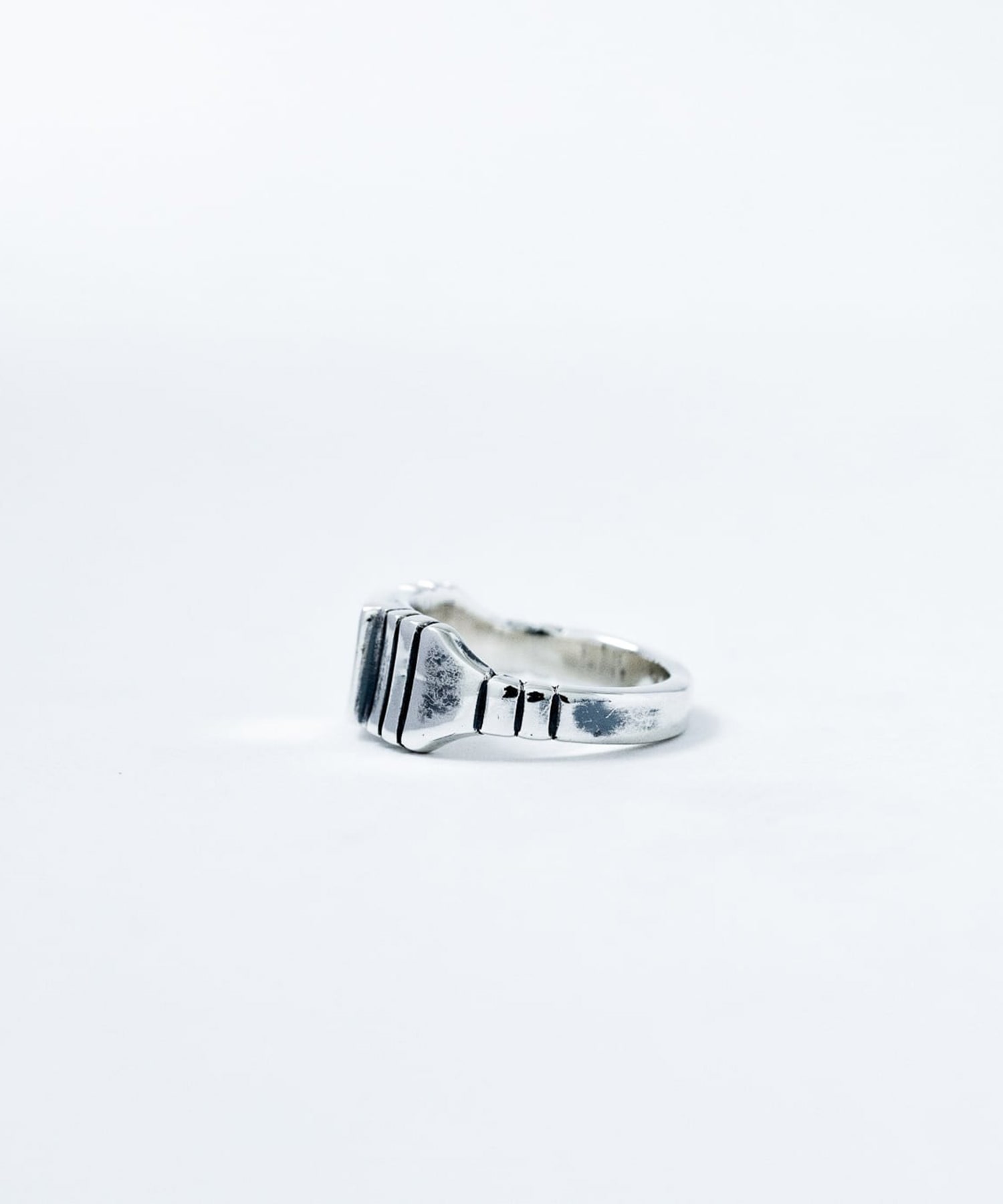 R-069 Brick ring【Signet】 WAKAN SILVER SMITH