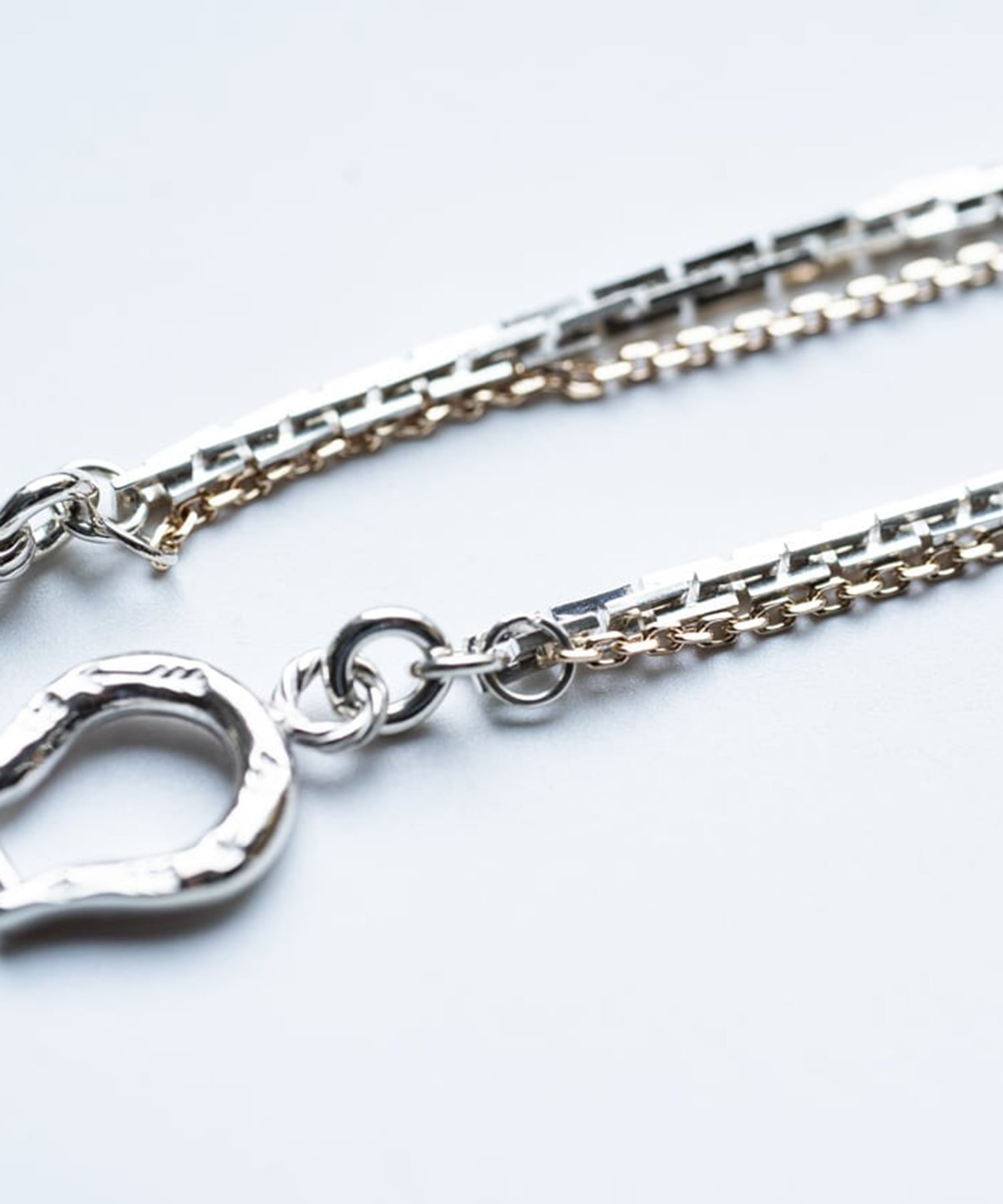 BN-092 K10 Horse shoe combination bracelet (TYPE B) WAKAN SILVER SMITH