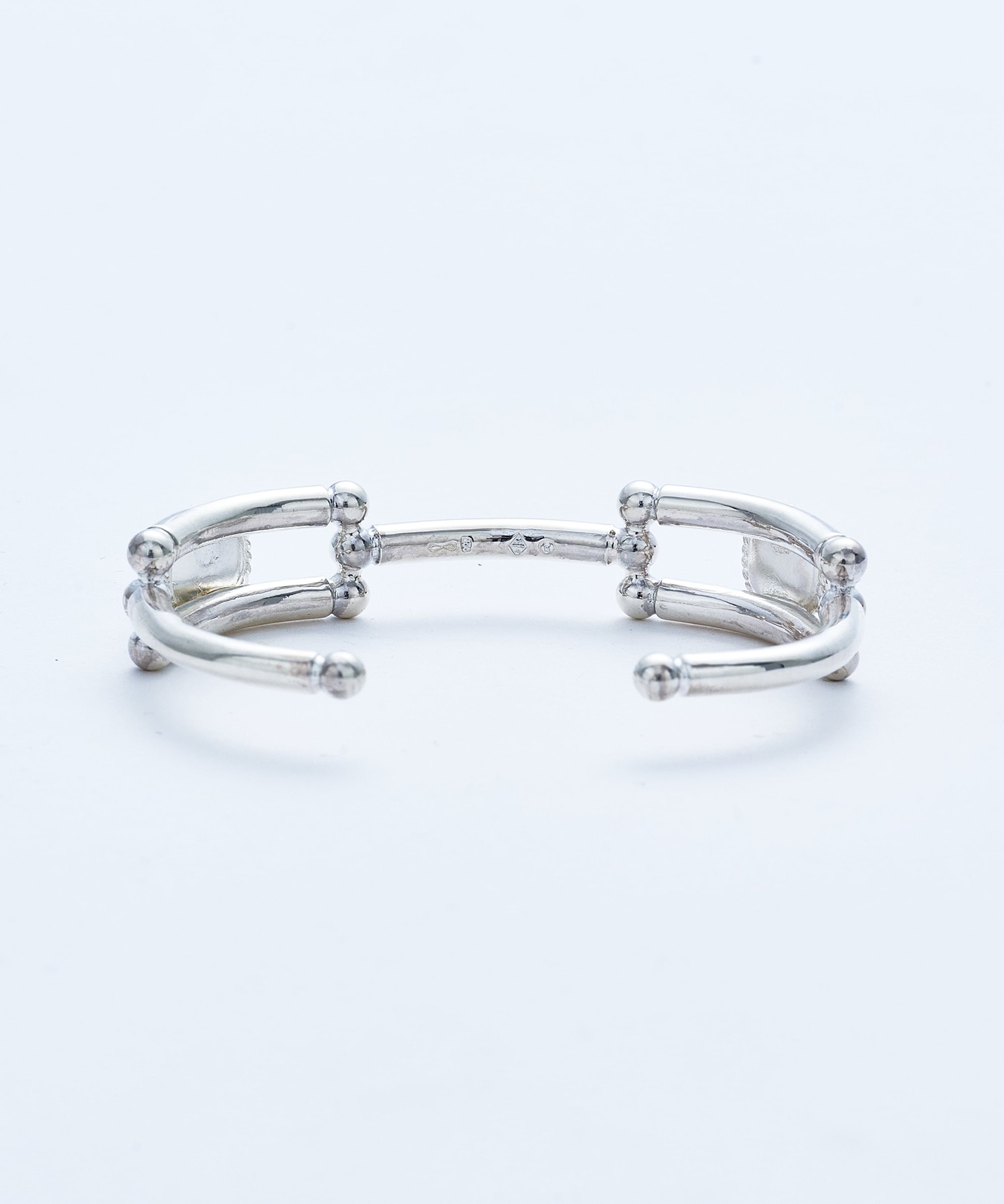 BN-094 Beastplate Bangle (Double copper turquoise) WAKAN SILVER SMITH