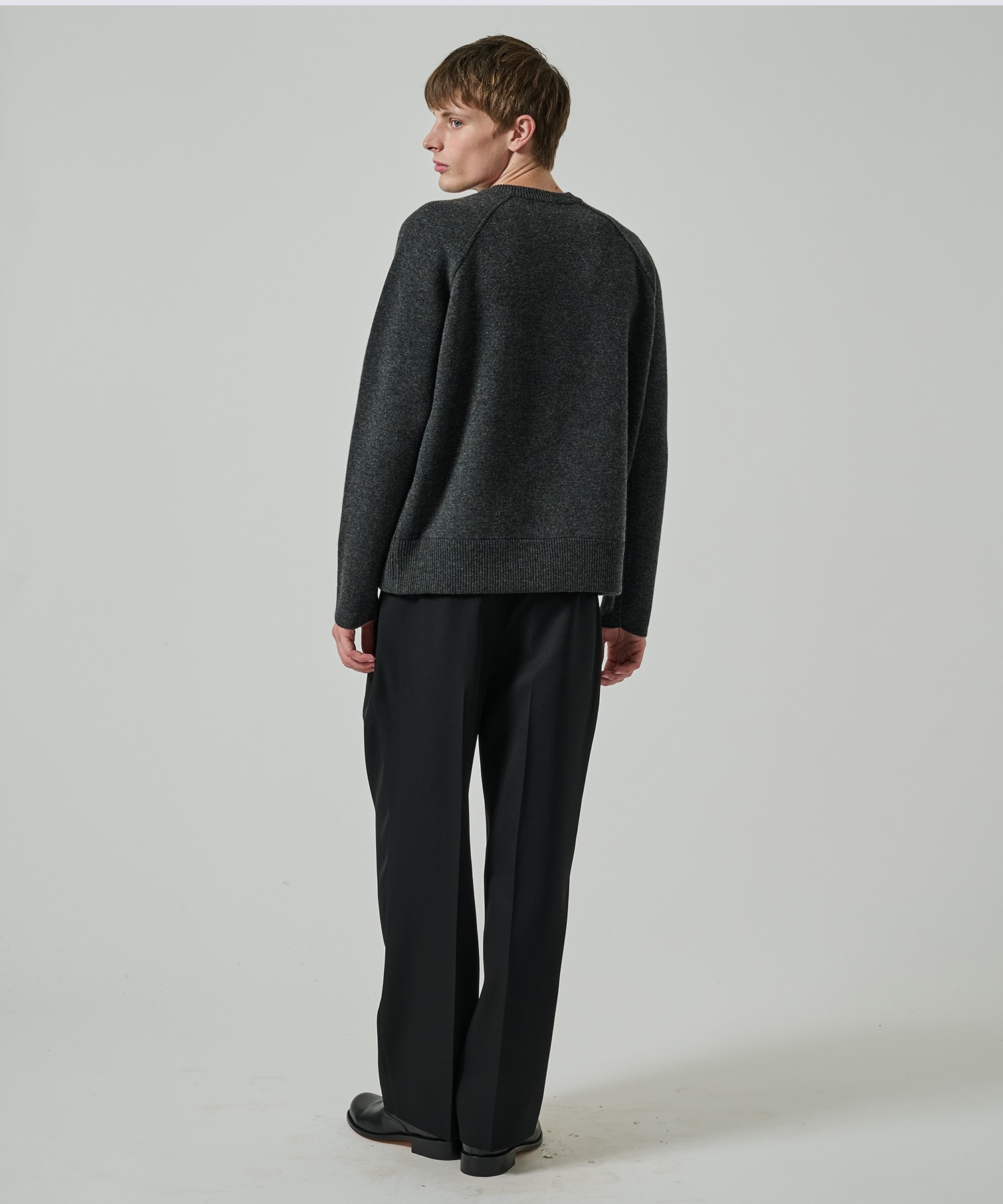 RERACS RAGLAN V NECK PULLOVER KNIT THE RERACS
