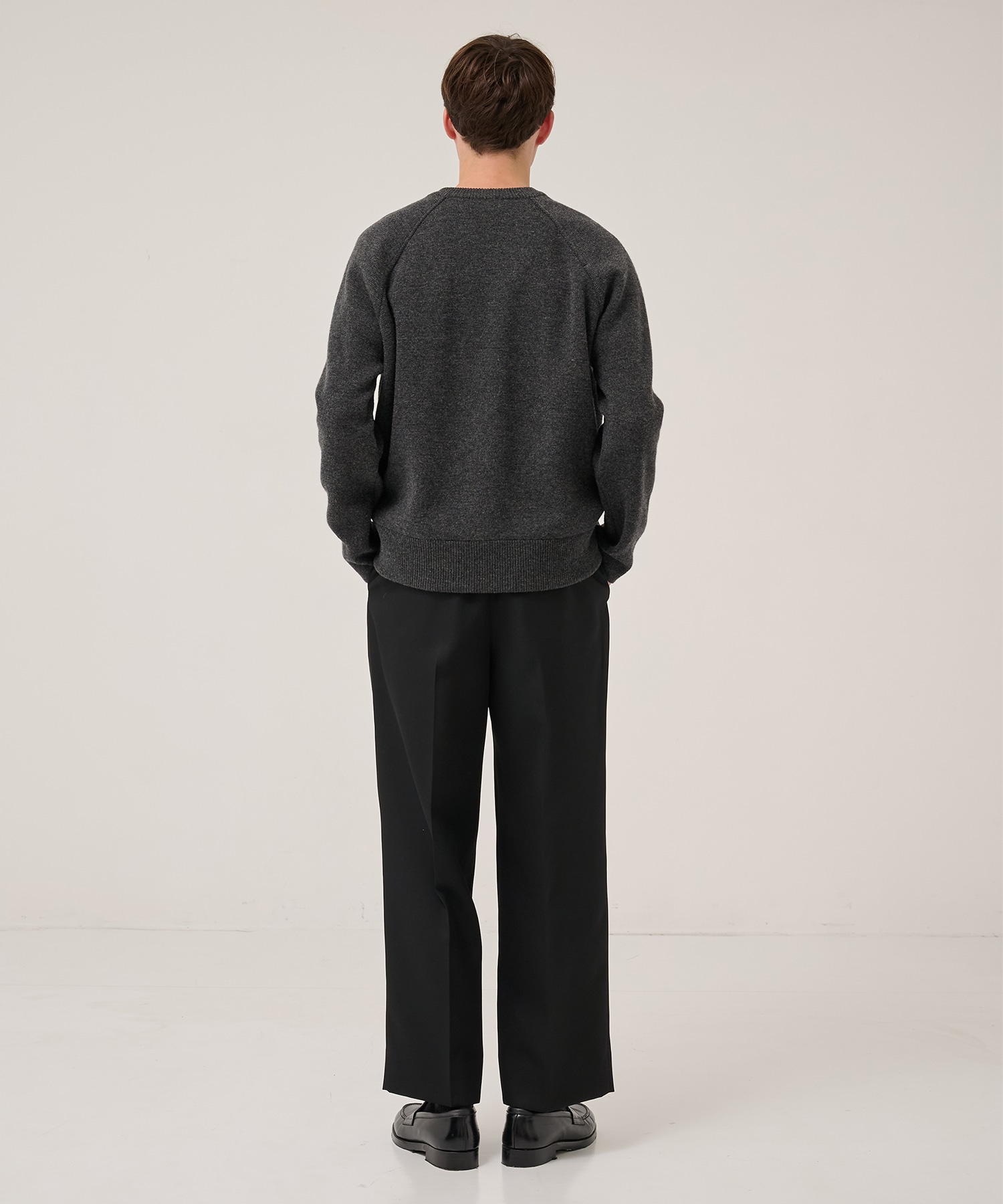 RERACS RAGLAN V NECK PULLOVER KNIT THE RERACS