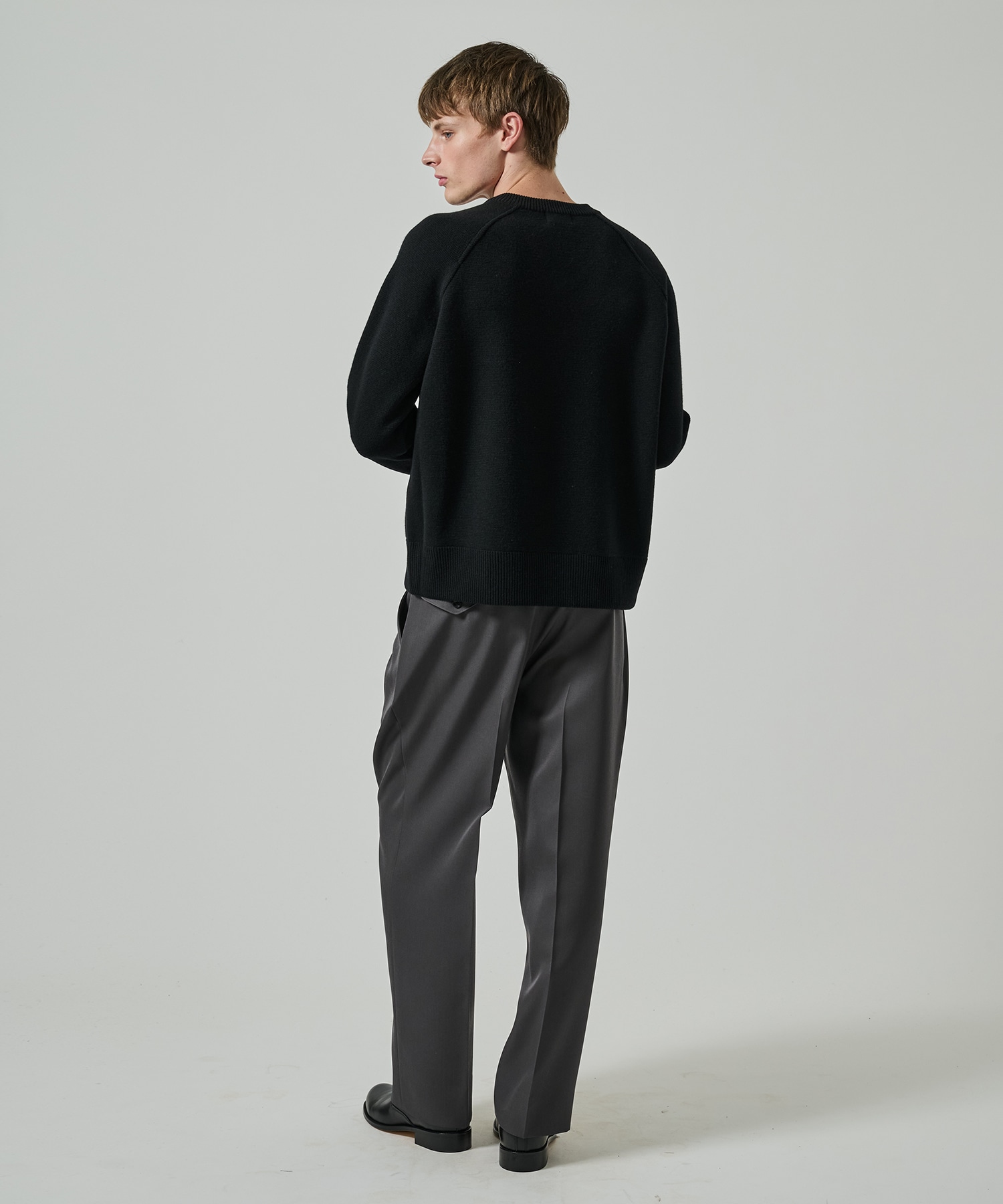 RERACS RAGLAN V NECK PULLOVER KNIT THE RERACS