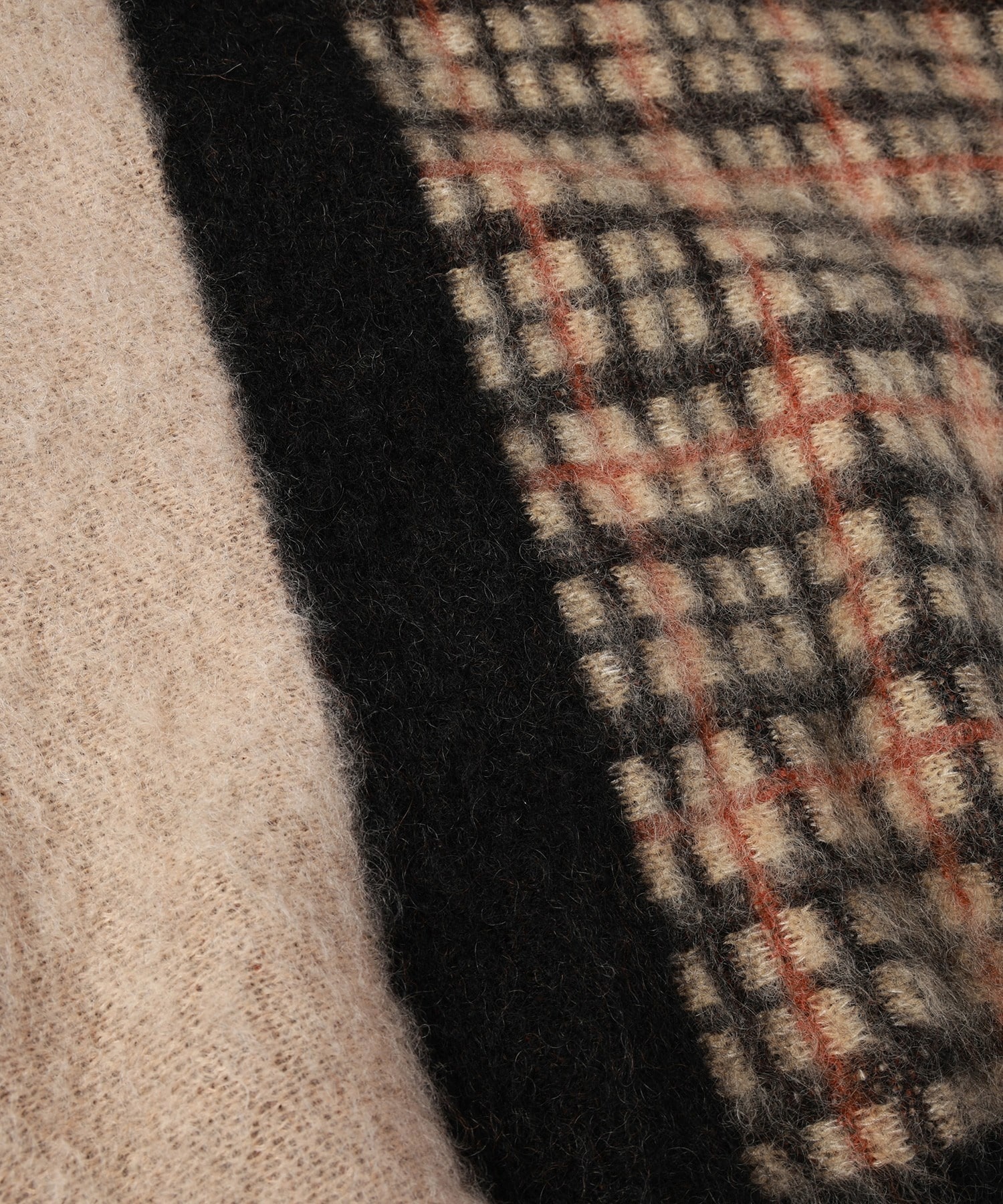 CULLNI for DAKS LONDON Asymmetrical Mohair Shaggy Pullover Knit CULLNI