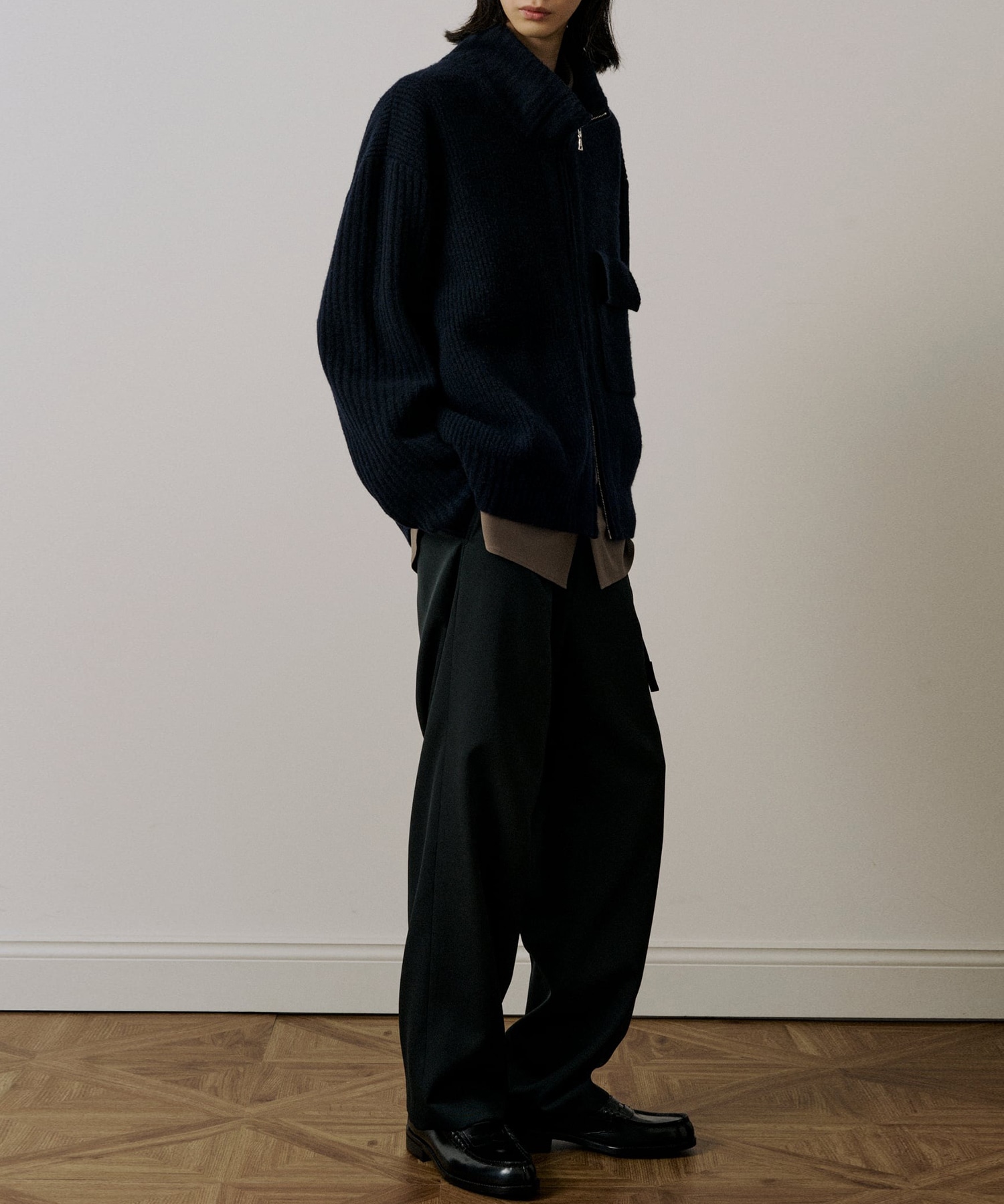 ZIP High Neck Knit UJOH HOMME