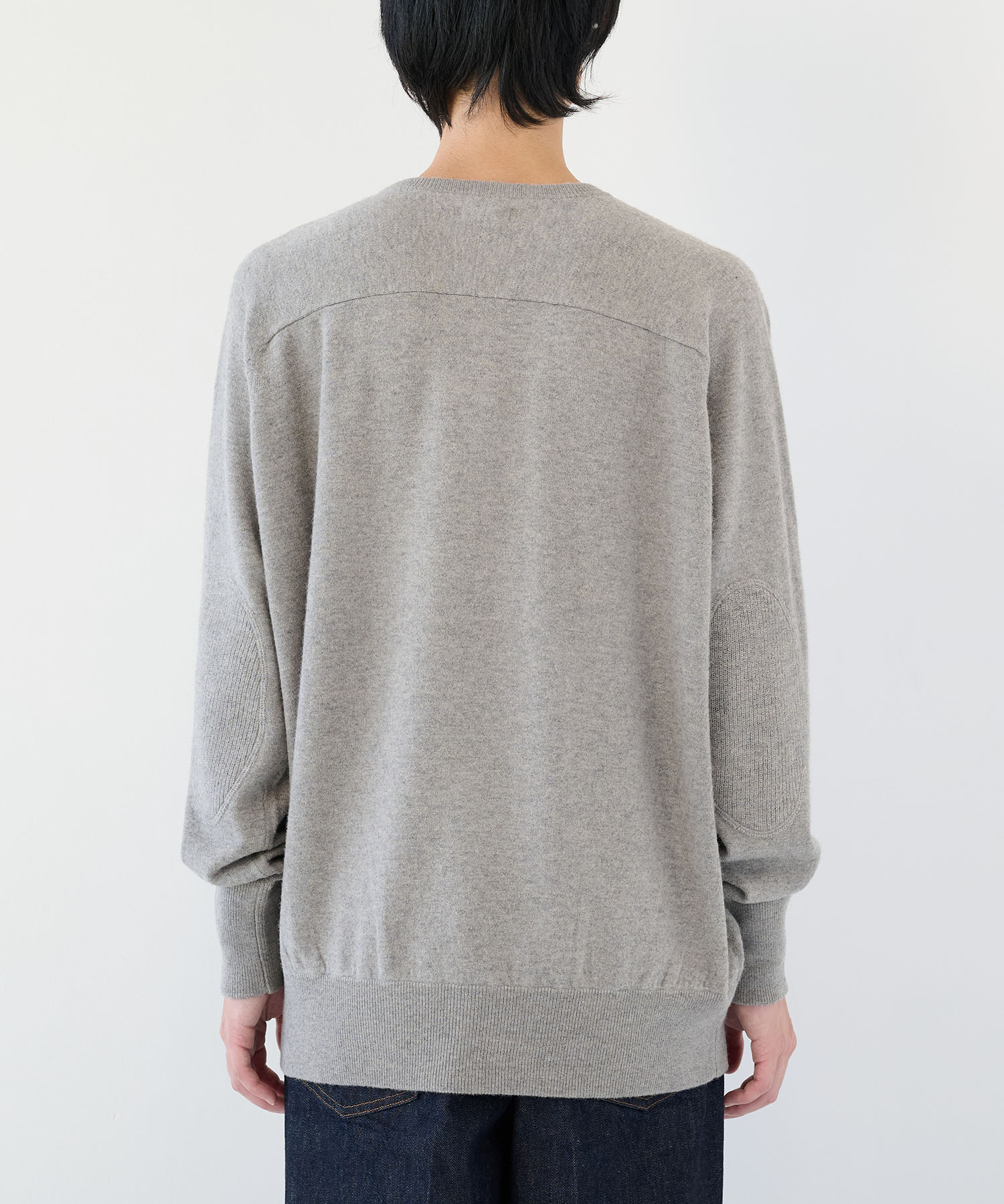 Ex.Legendary YAK  stretch sweater elbow patch walenode