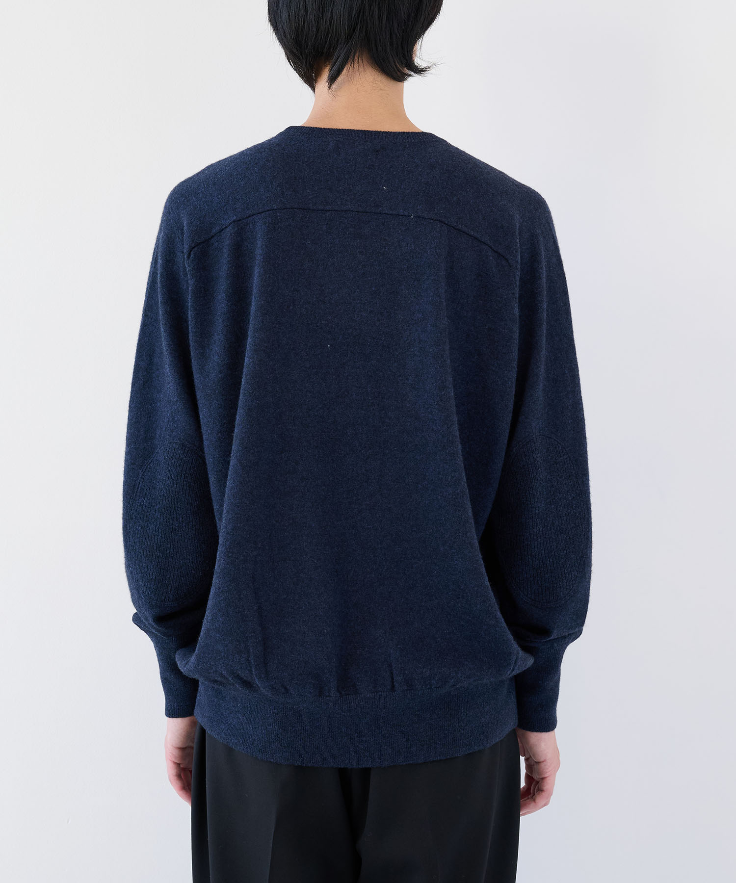 Ex.Legendary YAK  stretch sweater elbow patch walenode