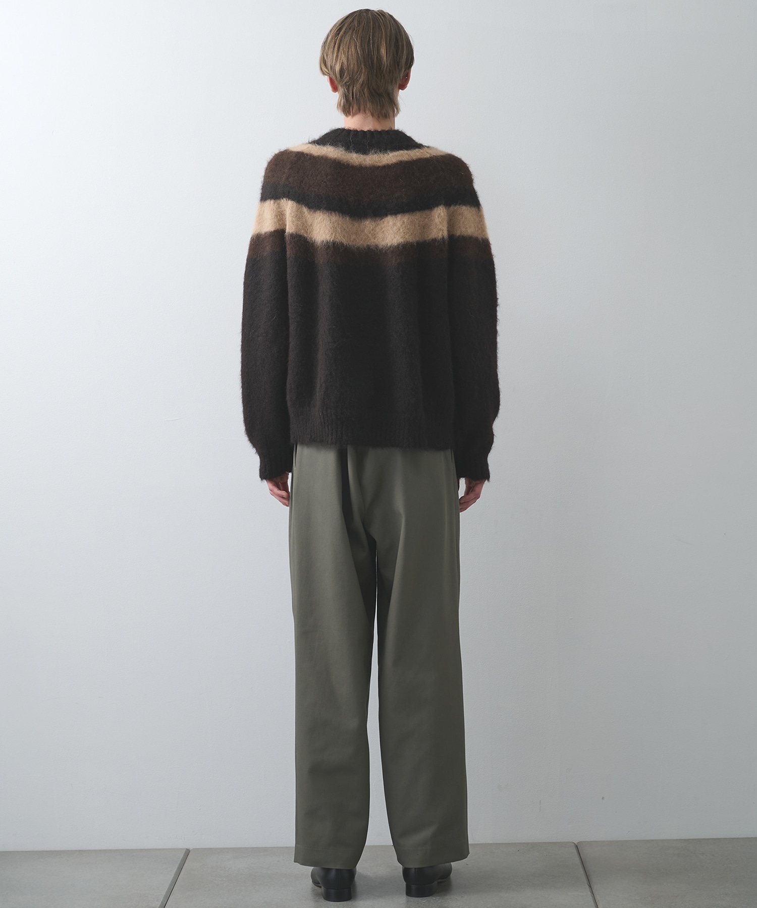 ALPACA BRUSHED STRIPED JUMPER MARKAWARE/marka