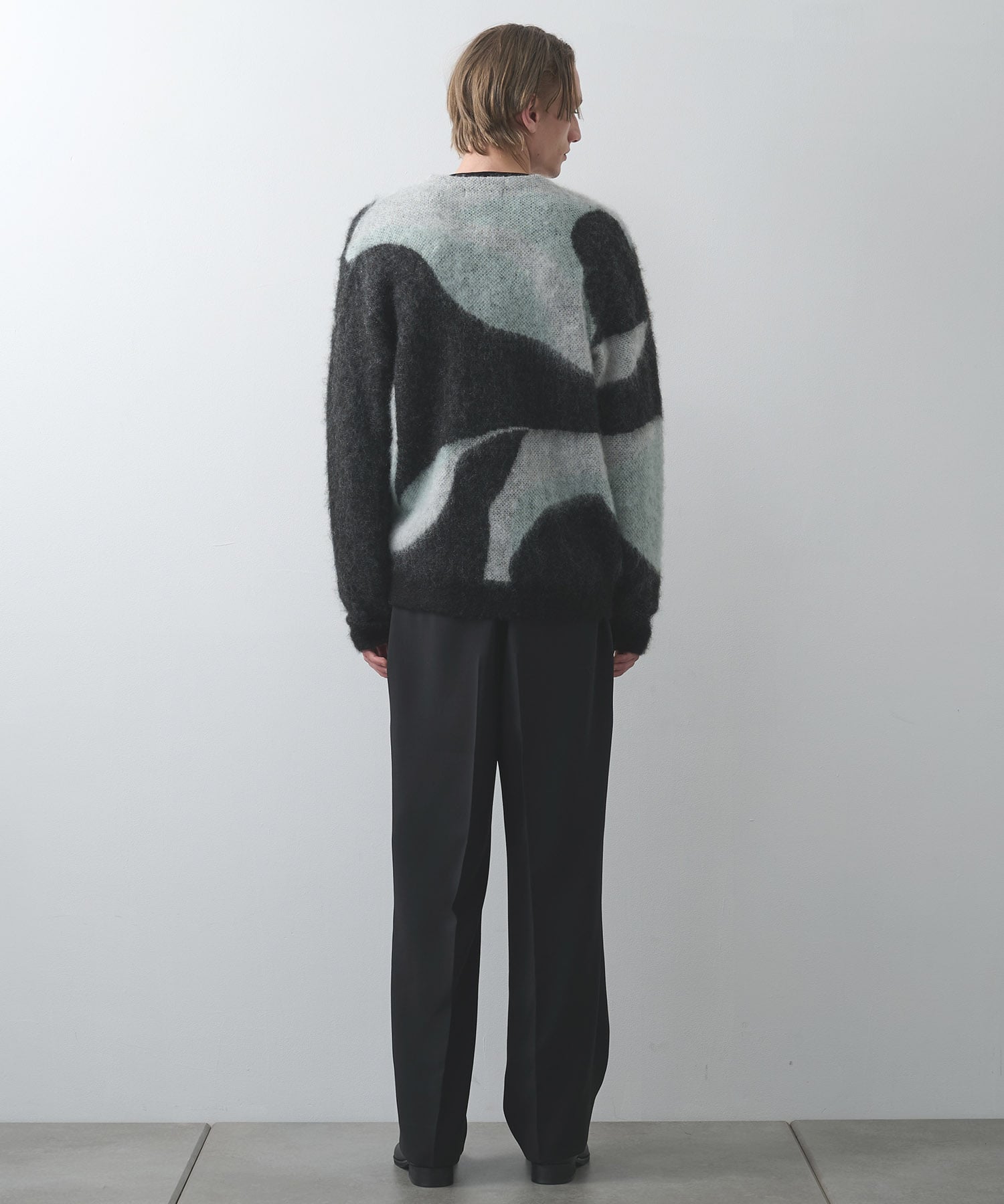 別注 Mohair Jacquard Cardigan WRAPINKNOT