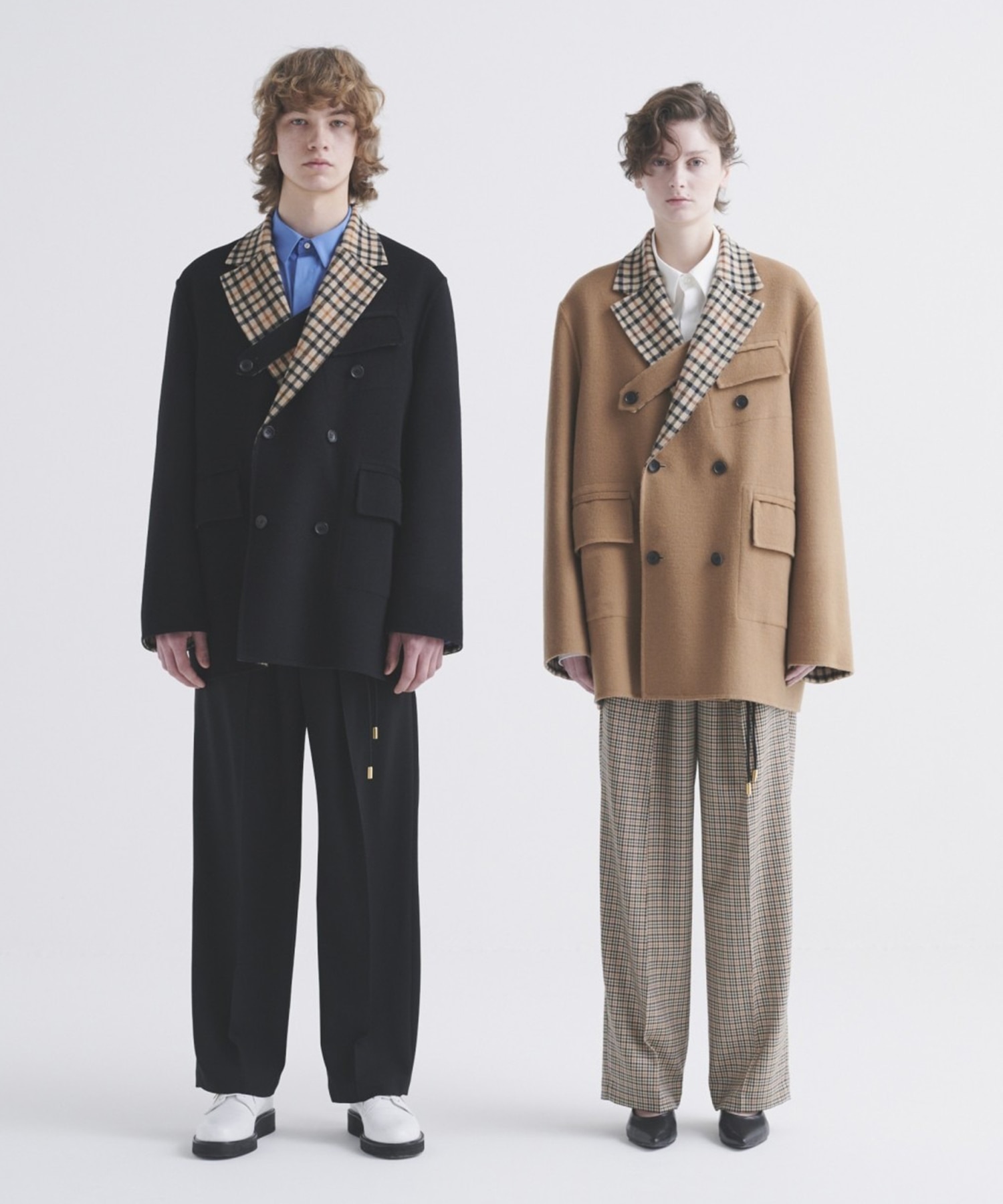 CULLNI for DAKS LONDON Tuck Drawstring Wide Pants CULLNI