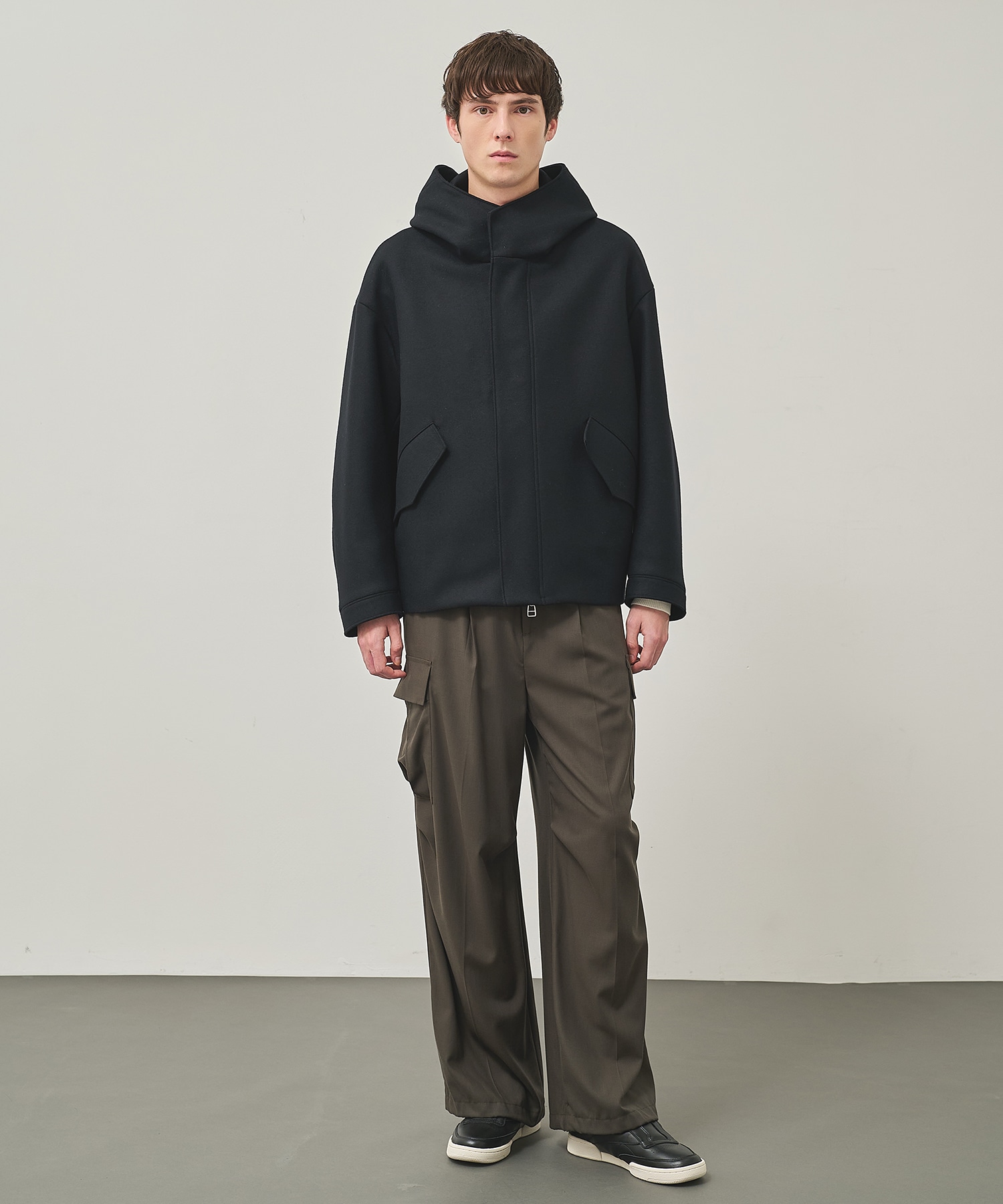 Super140 Wool Melton Short Mods STUDIOUS