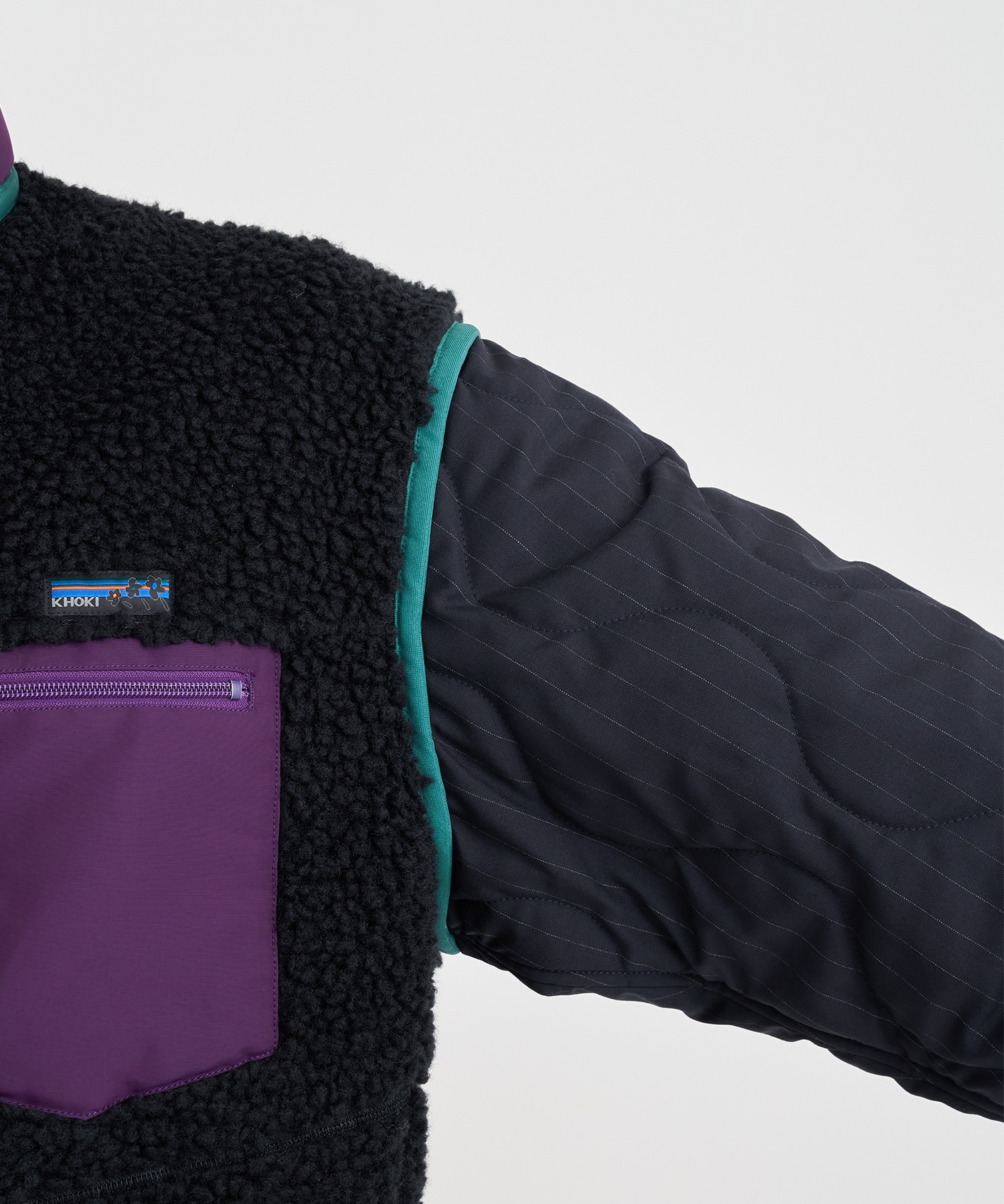 Freece-texture jacket KHOKI