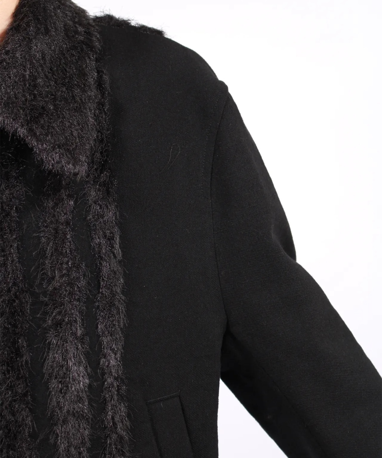 FUR TWEED ZIP BLOUSON TAAKK