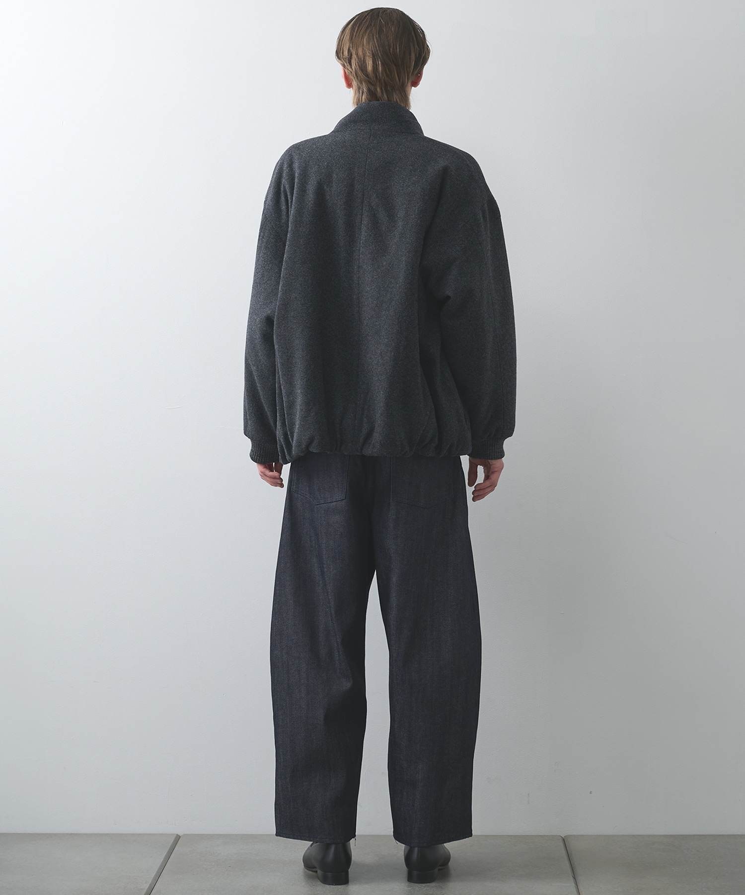 Padded wool blouson STILL BY HAND
