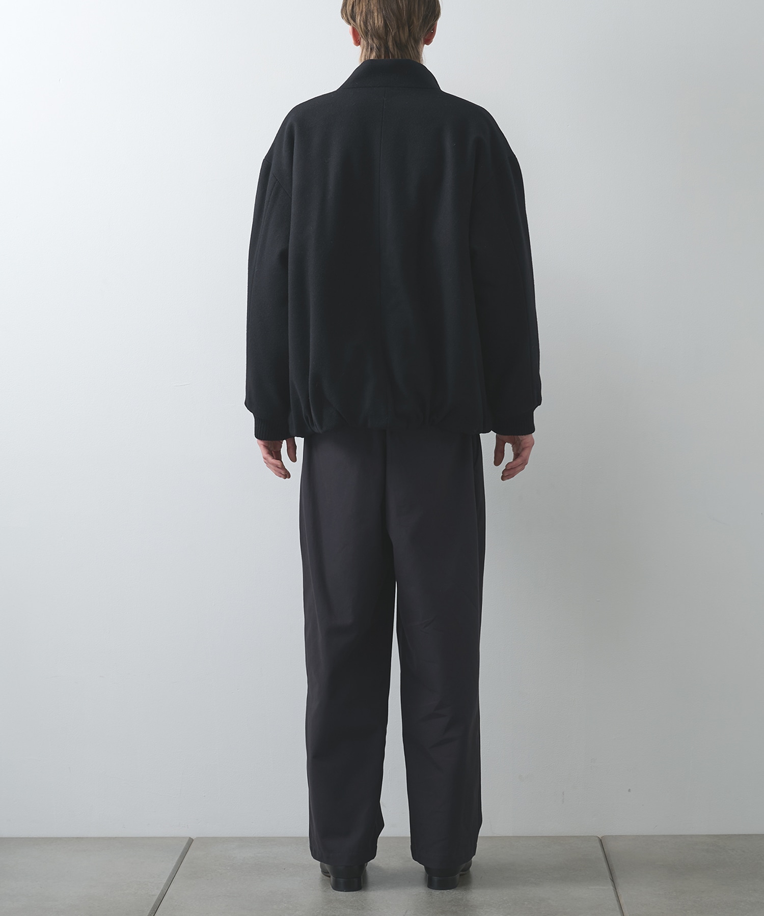 Padded wool blouson STILL BY HAND