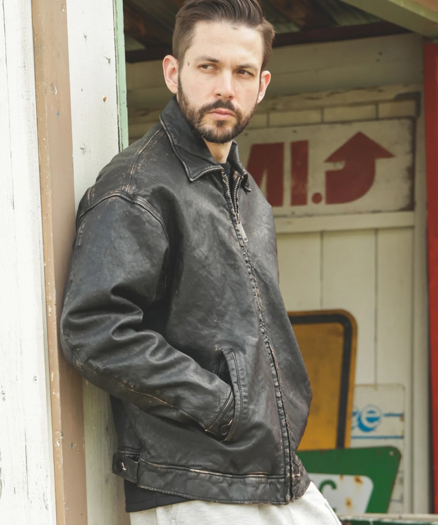 VINTAGE CRAFT SHEEP LEATHER /OVERSIZE RIDERS 