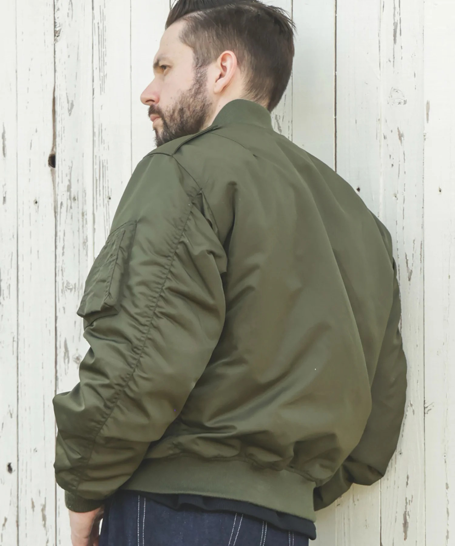 MILITARY NYLON /L-2 FLIGHT JACKET MR.OLIVE
