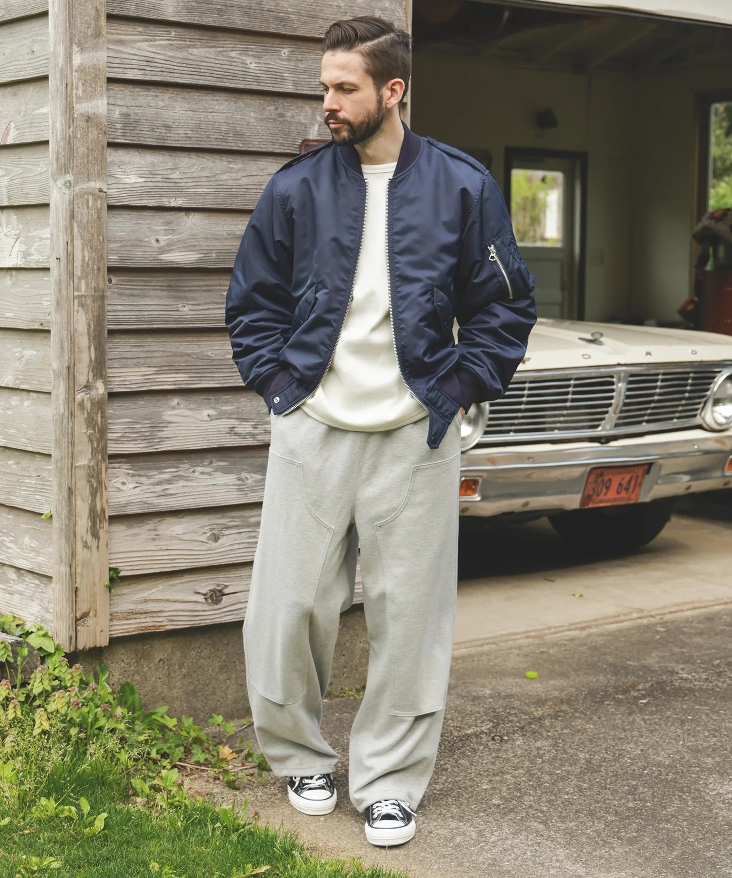 MILITARY NYLON /L-2 FLIGHT JACKET MR.OLIVE