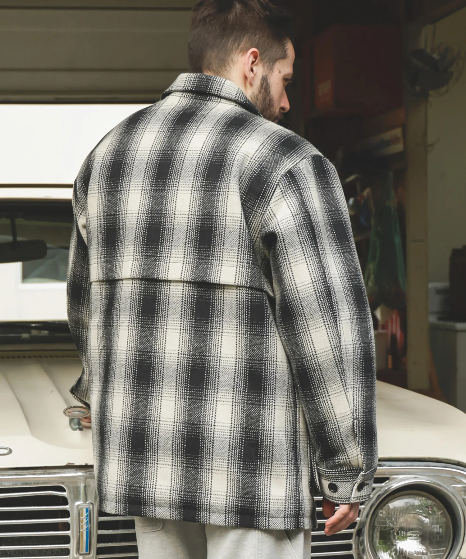 SKOOKUM COLLABORATION /MACKINAW JACKET MR.OLIVE