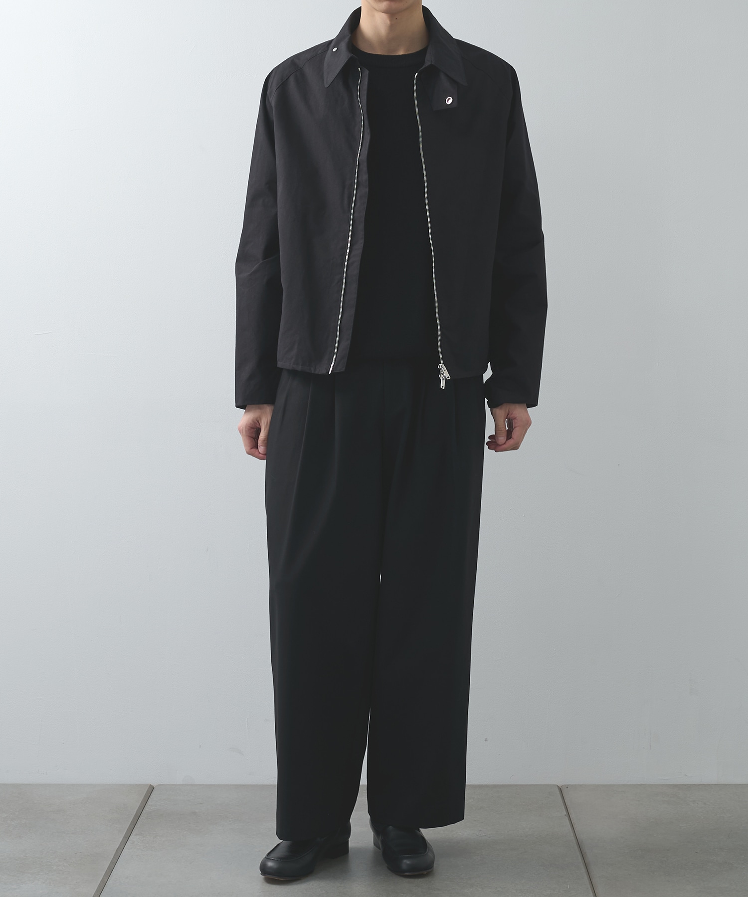 オーガニックコットン ヘビーオールウェザークロス / ジップアップジャケット MARKAWARE/marka