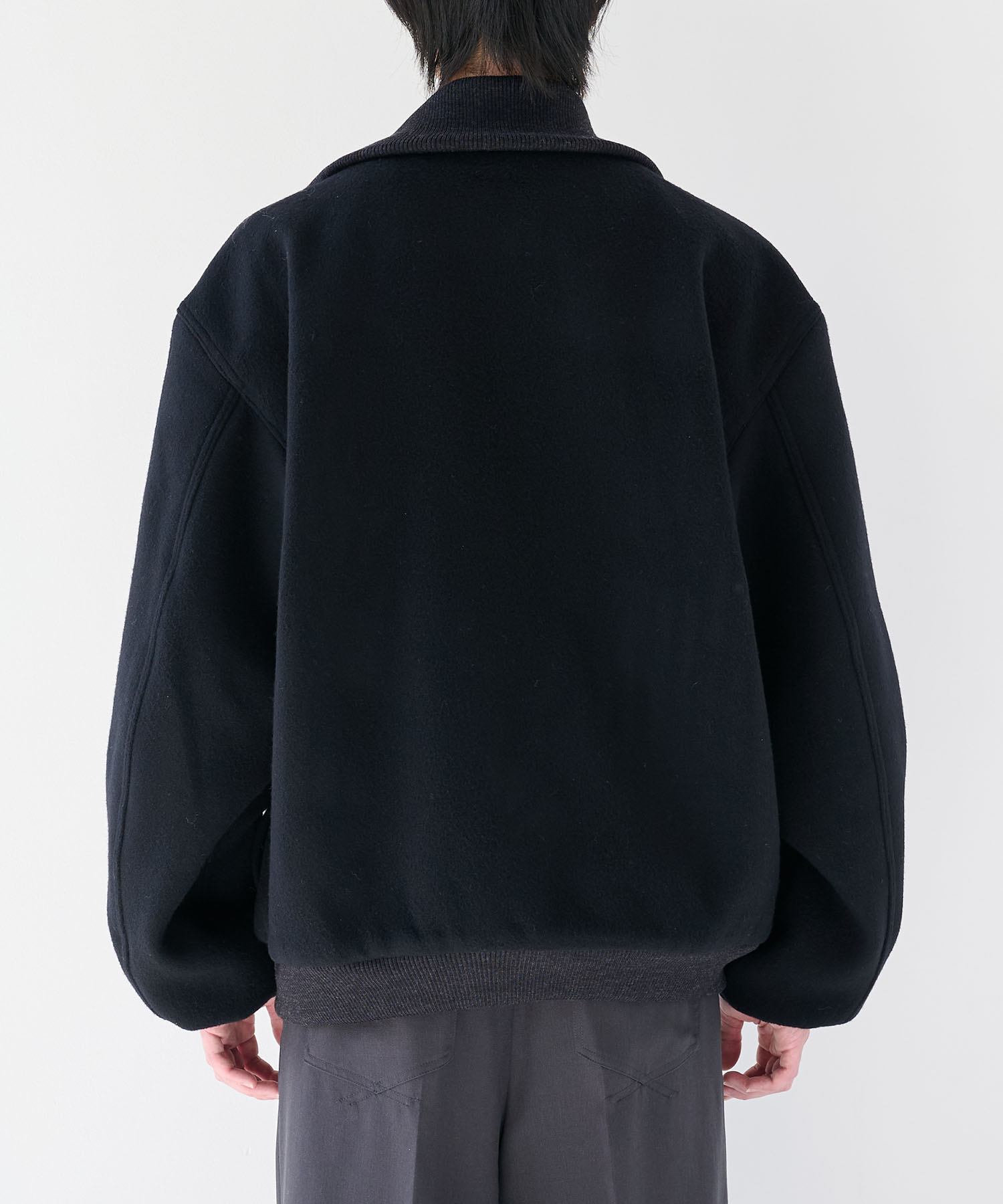 WOOL ZIP FLIGHT JACKET is-ness